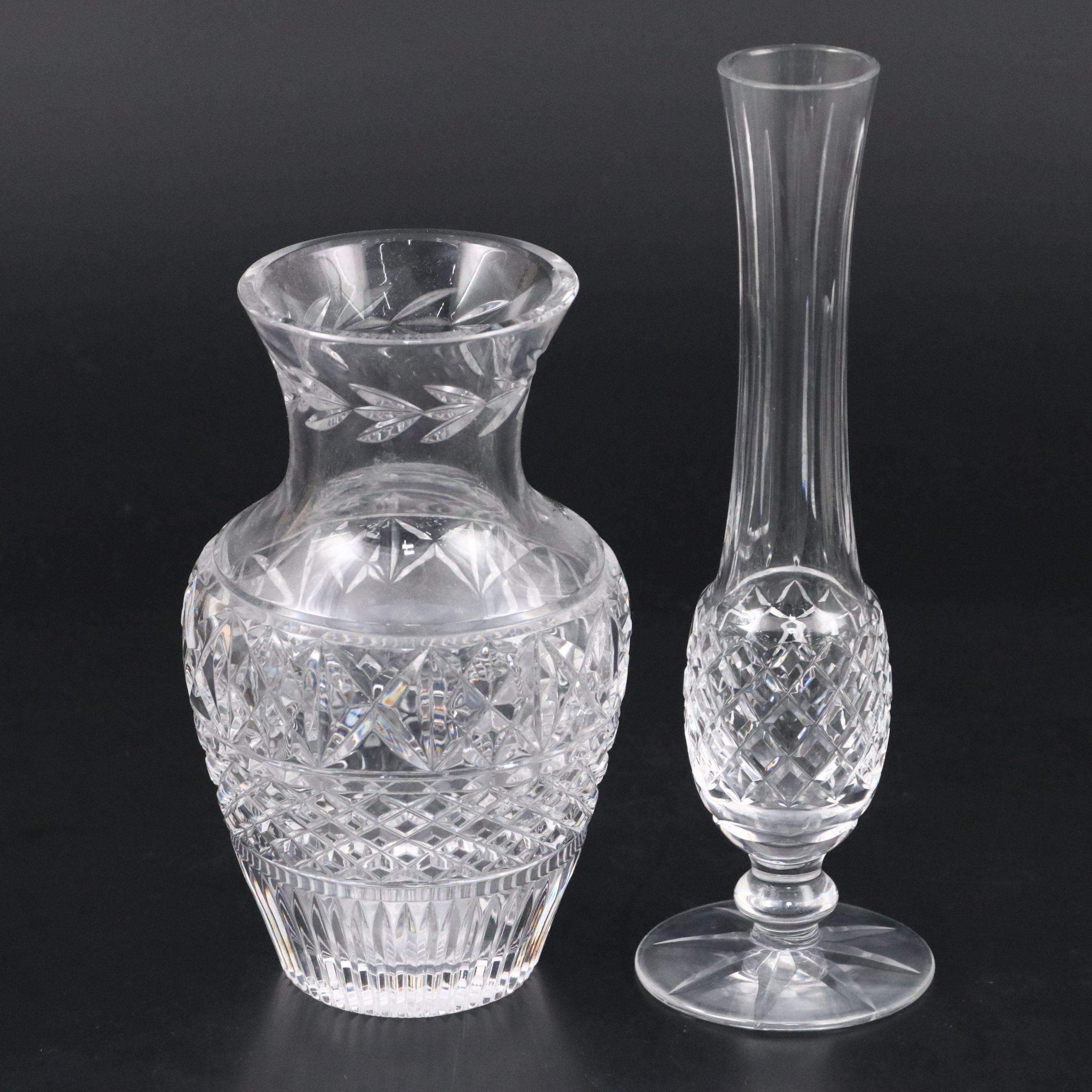 Waterford Crystal Vase, Bud Vase, Bowl, and Irish Coffee Glass