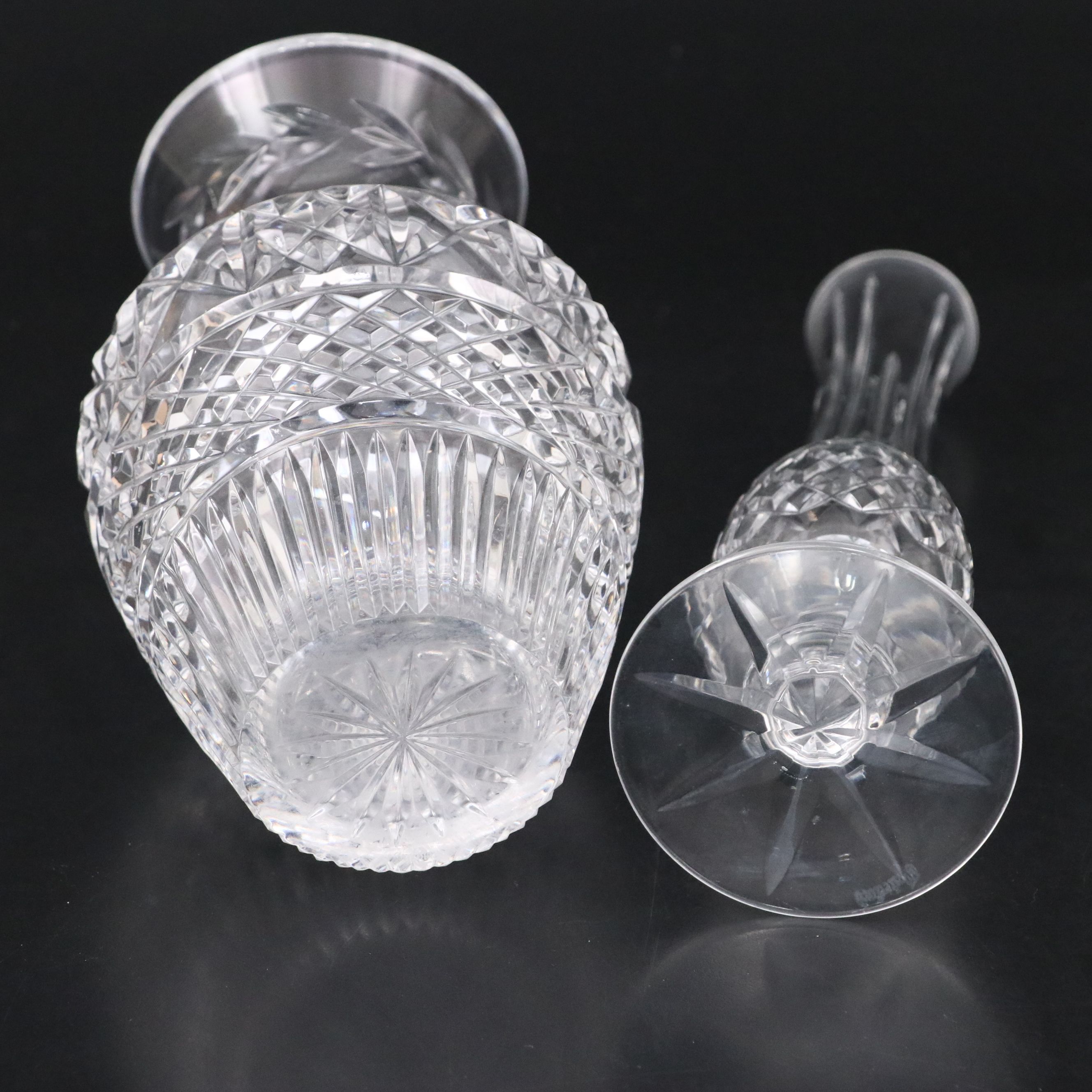 Waterford Crystal Vase, Bud Vase, Bowl, and Irish Coffee Glass