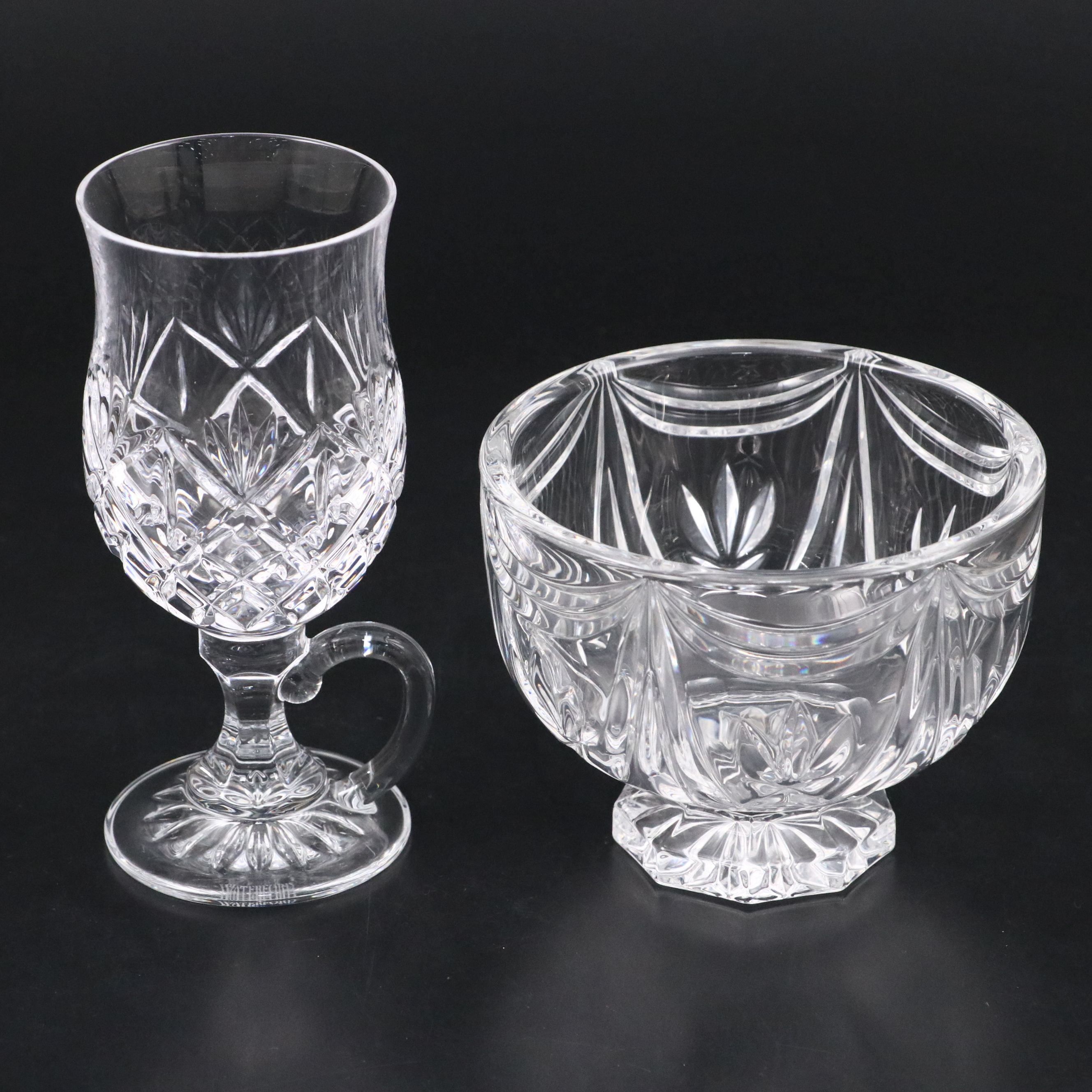 Waterford Crystal Vase, Bud Vase, Bowl, and Irish Coffee Glass