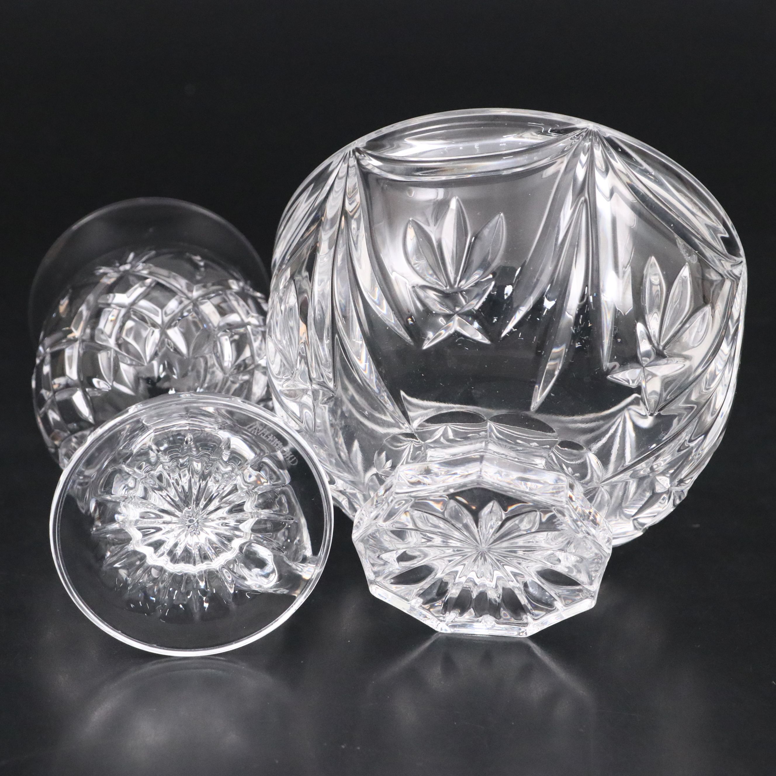 Waterford Crystal Vase, Bud Vase, Bowl, and Irish Coffee Glass