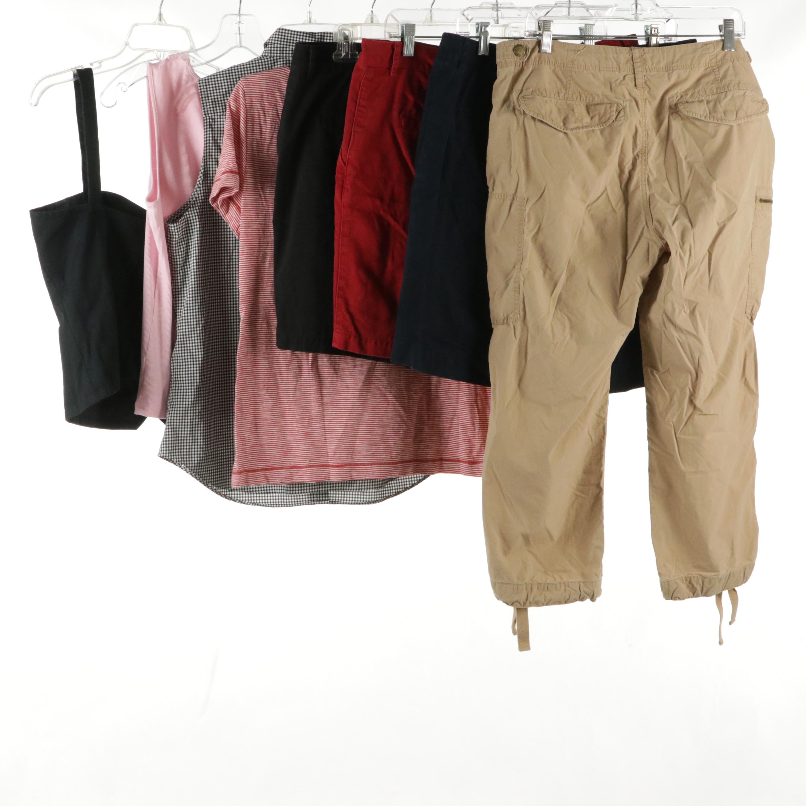 Lauren Ralph Lauren Shorts, Capris, Button-Front Tops and Short Sleeve Shirt