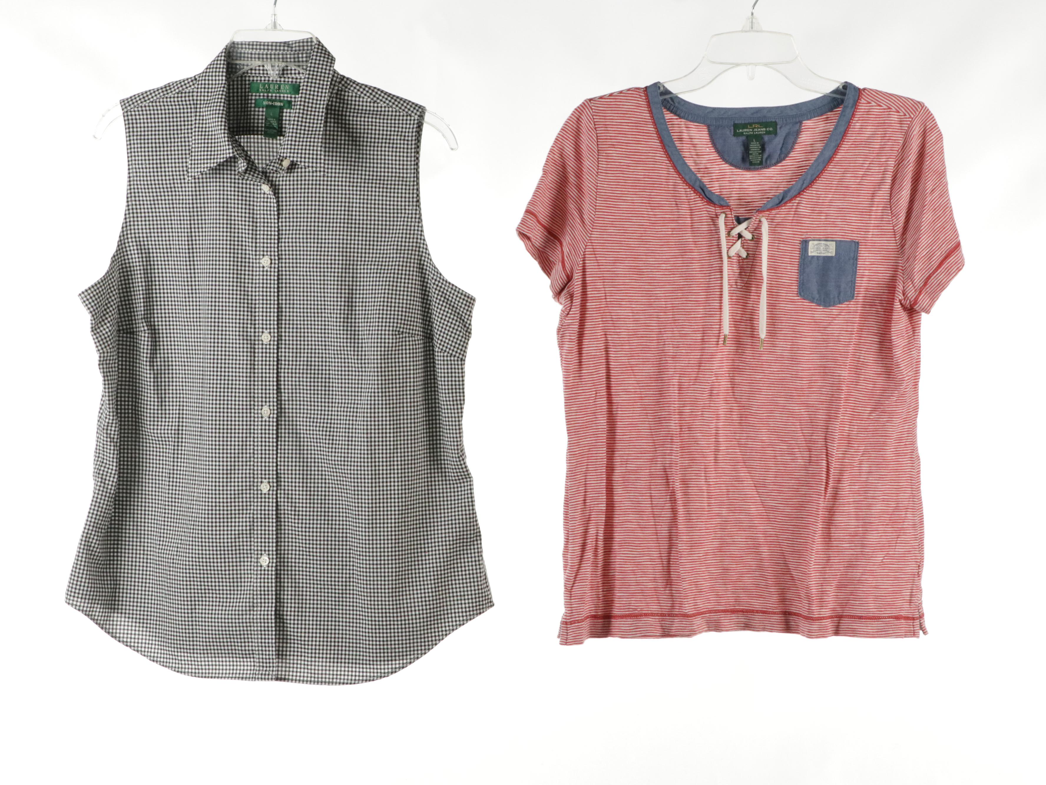 Lauren Ralph Lauren Shorts, Capris, Button-Front Tops and Short Sleeve Shirt