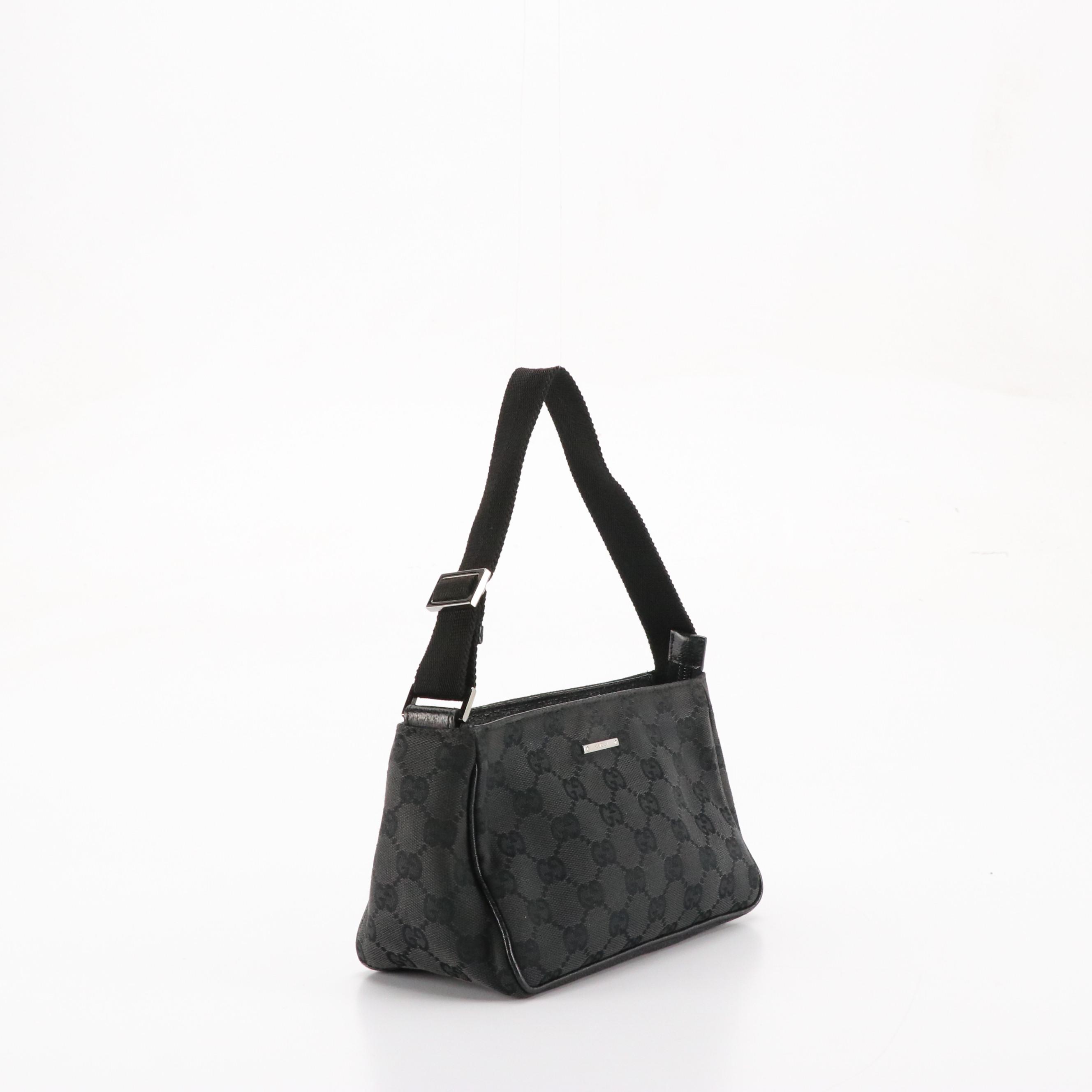 Gucci Mini Handbag in Black GG Canvas