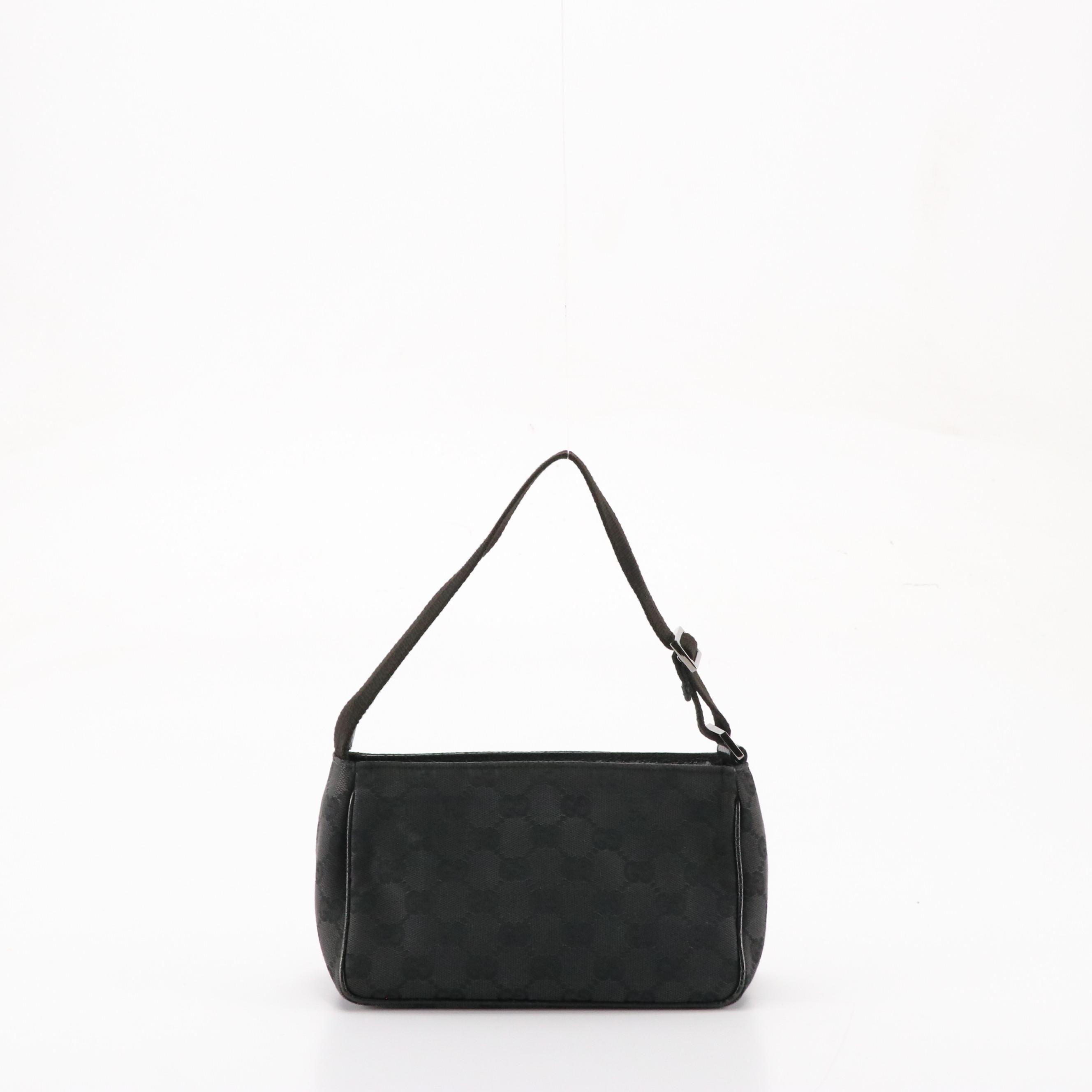 Gucci Mini Handbag in Black GG Canvas