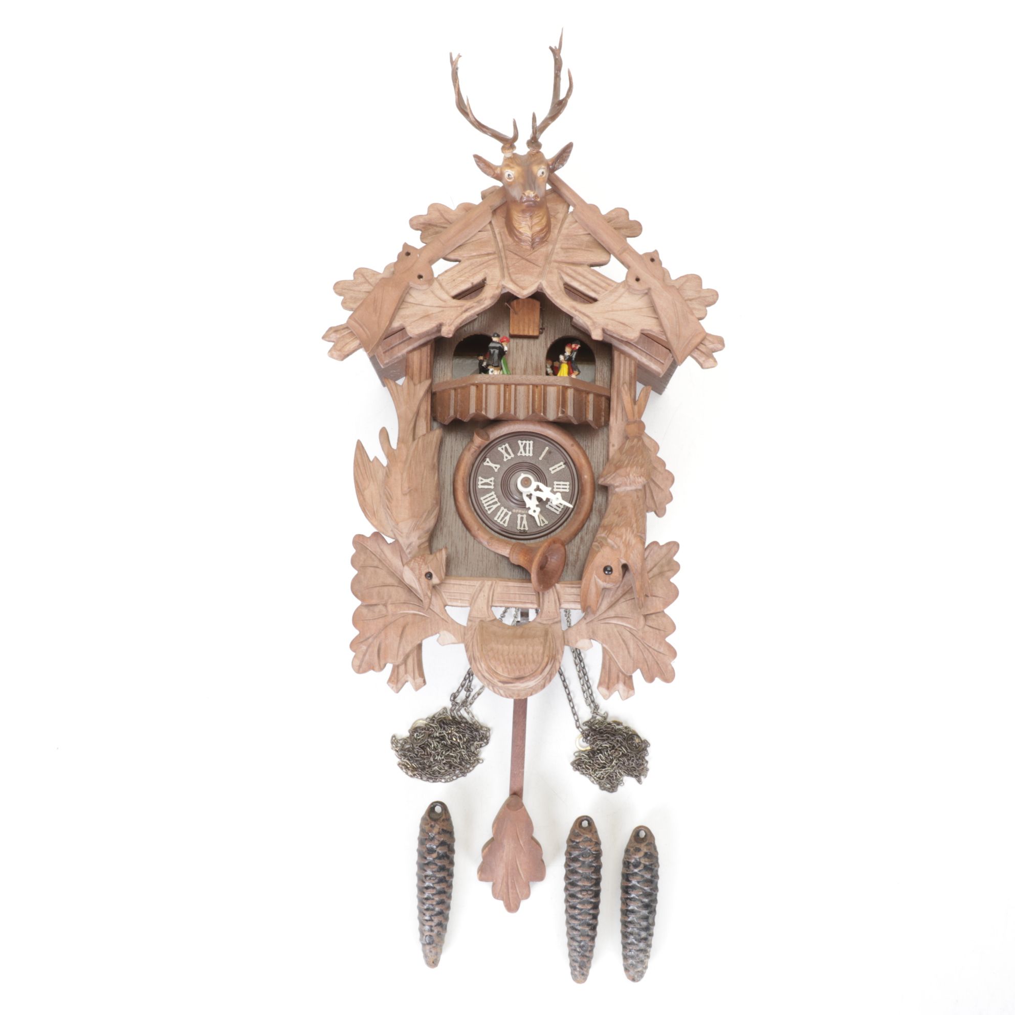 West German Black Forest Style Cuckoo Clock