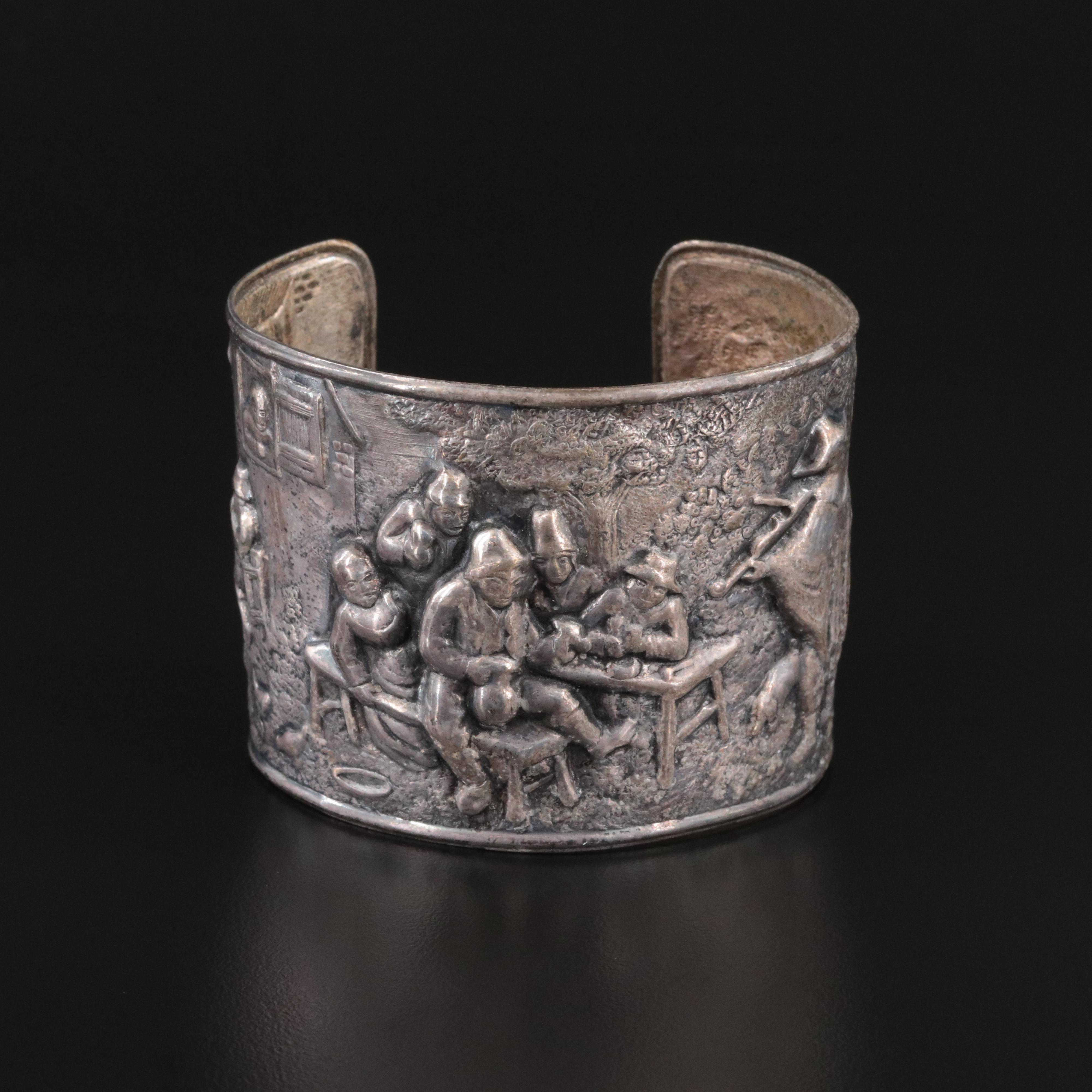 Scenic Dutch Revelers Cuff