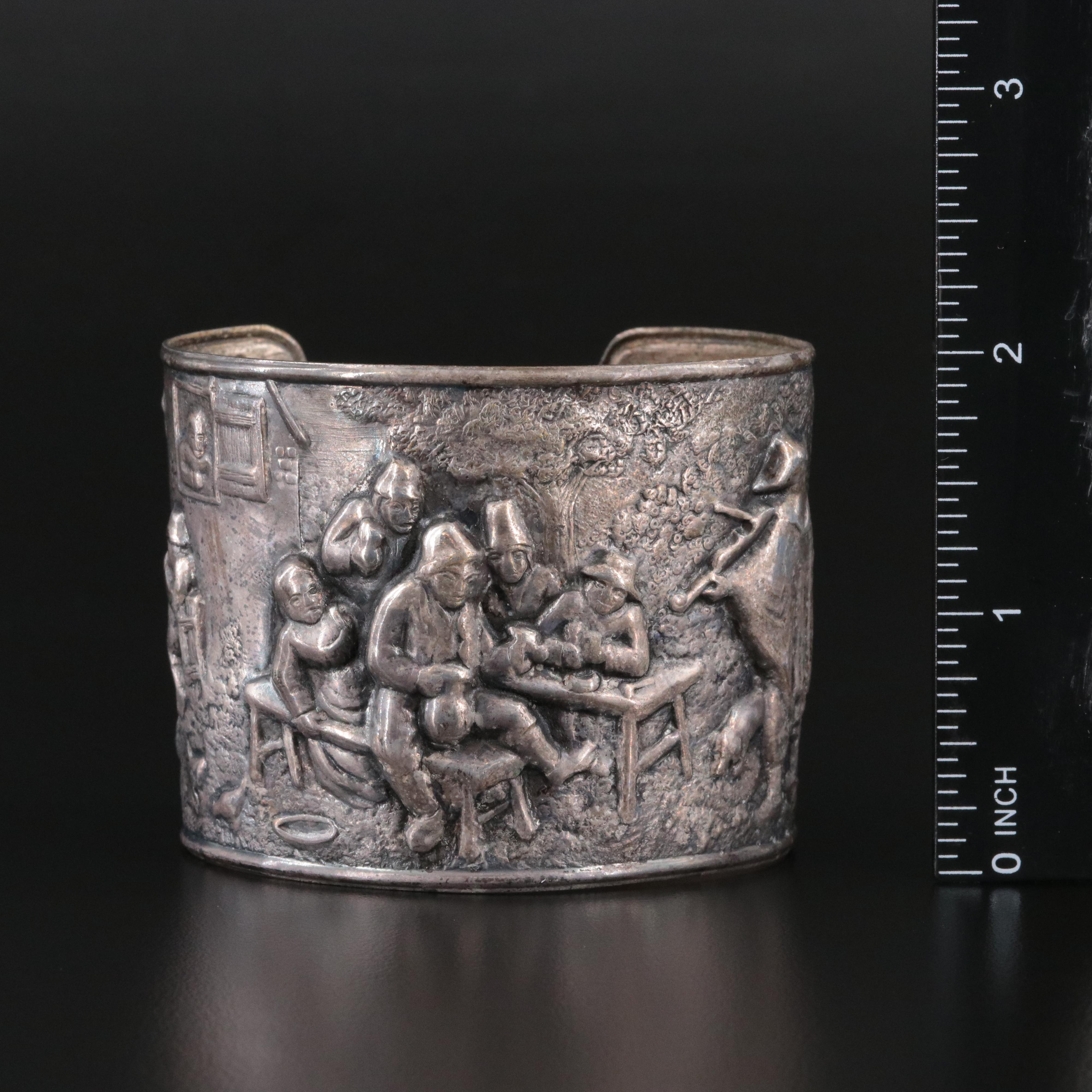 Scenic Dutch Revelers Cuff