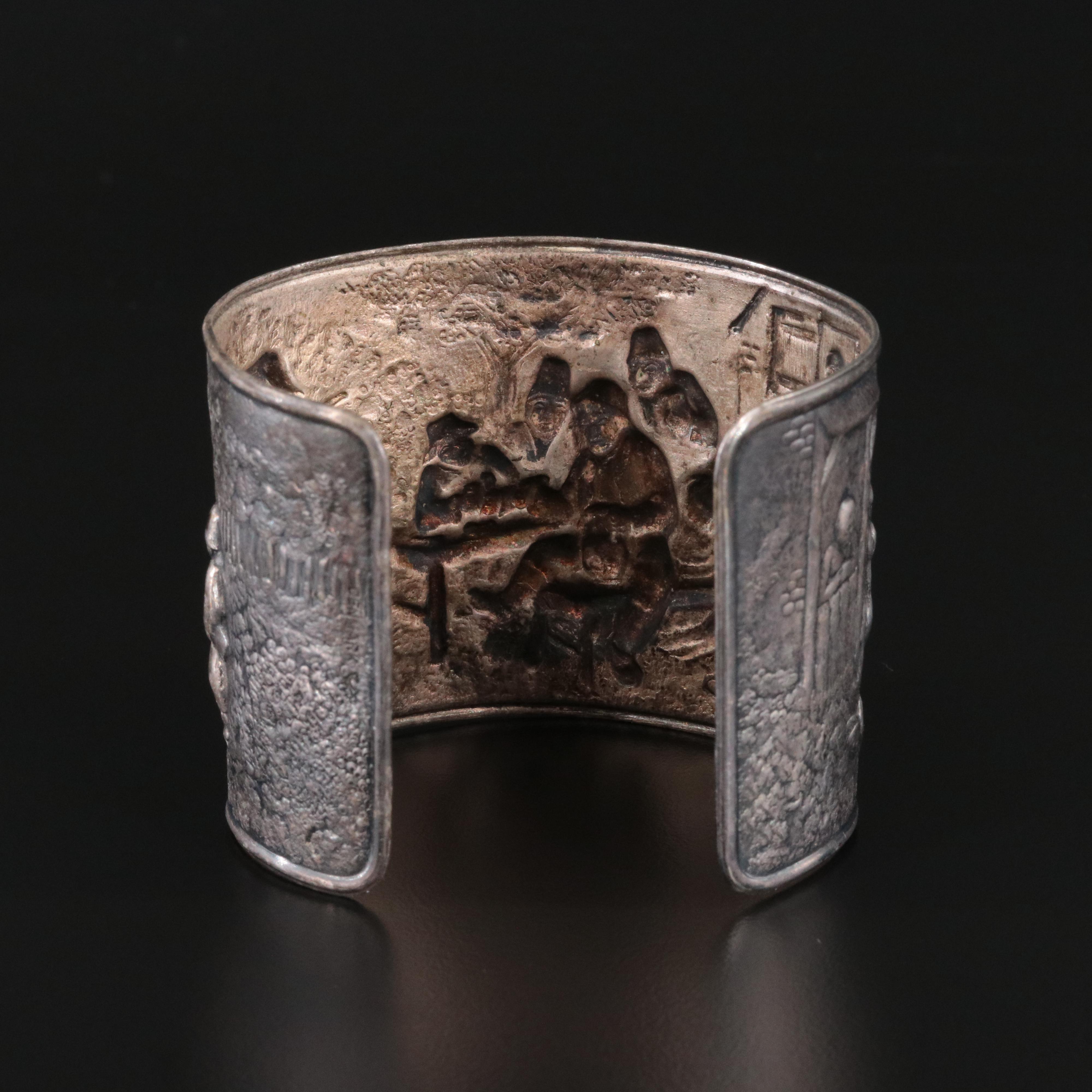 Scenic Dutch Revelers Cuff
