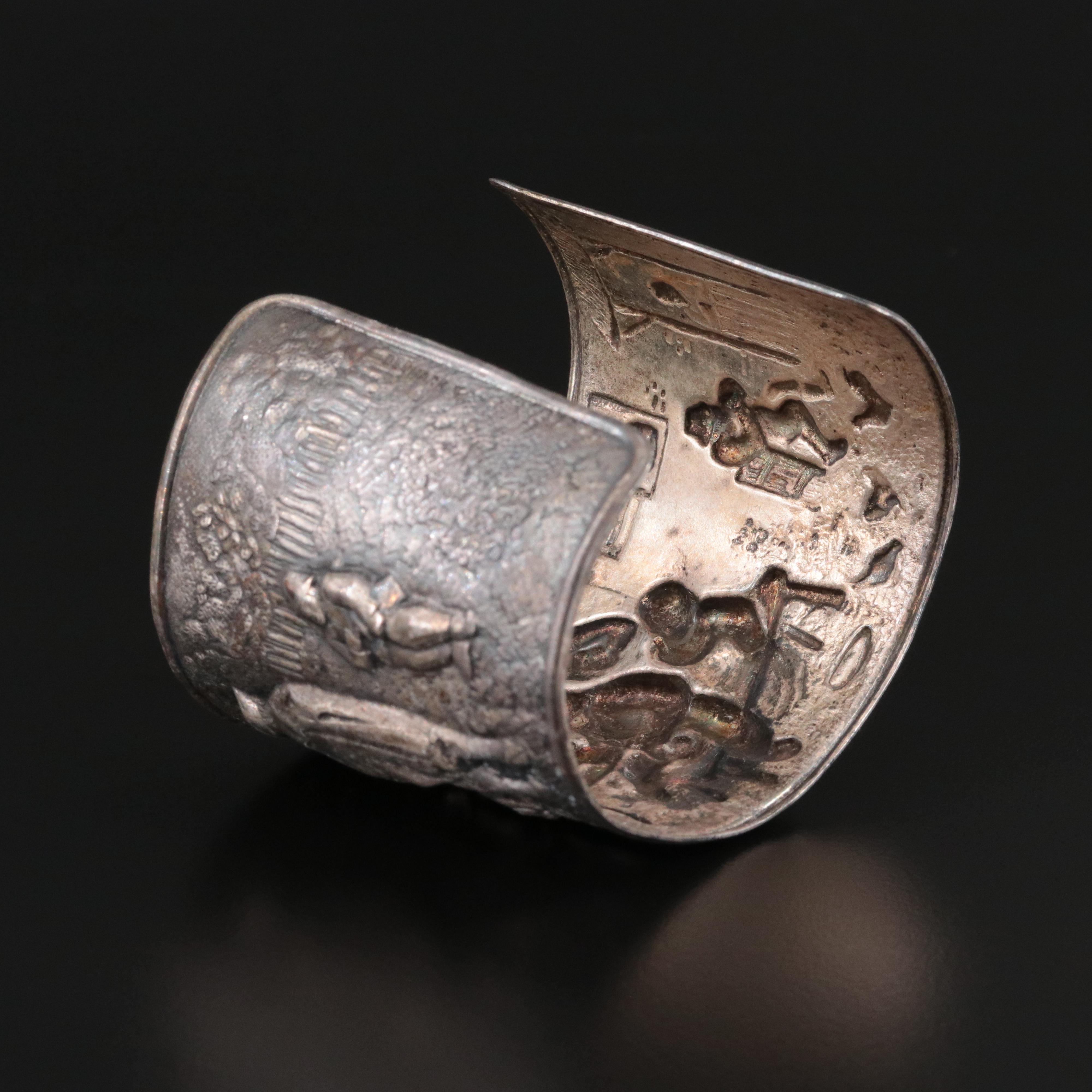 Scenic Dutch Revelers Cuff