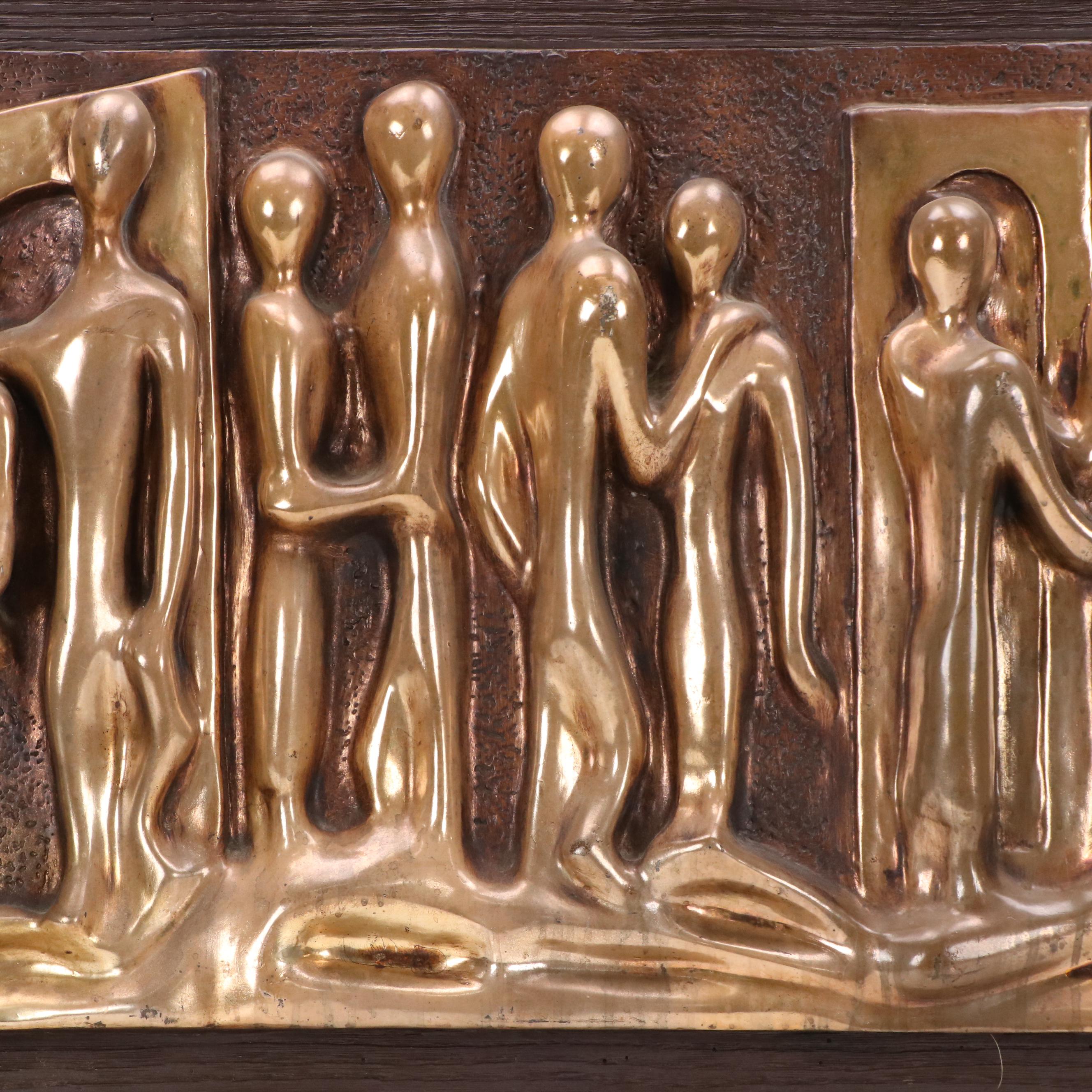 Finesse Originals Figural Fiberglass Relief Wall Sculpture "Lovers"