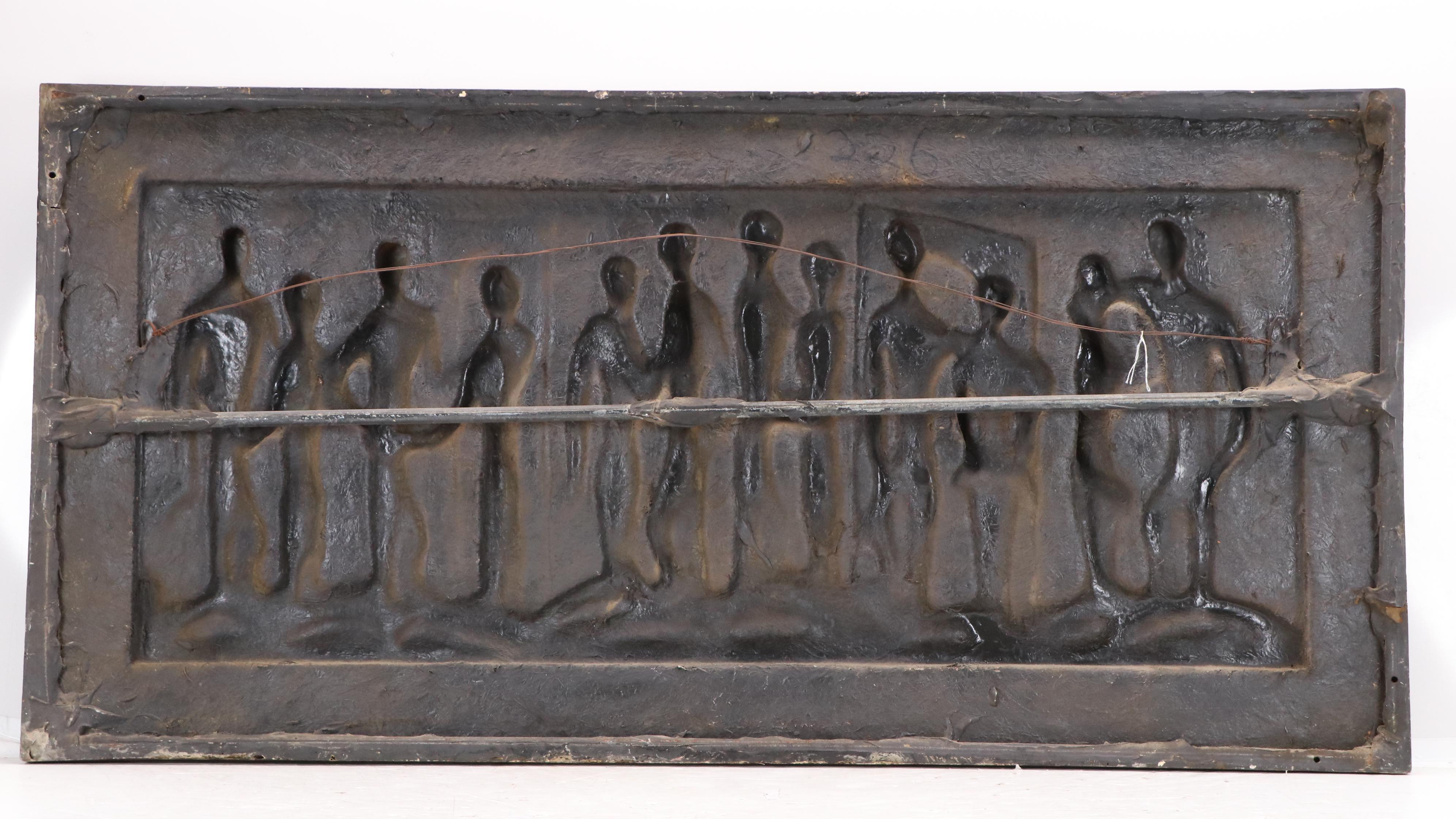 Finesse Originals Figural Fiberglass Relief Wall Sculpture "Lovers"