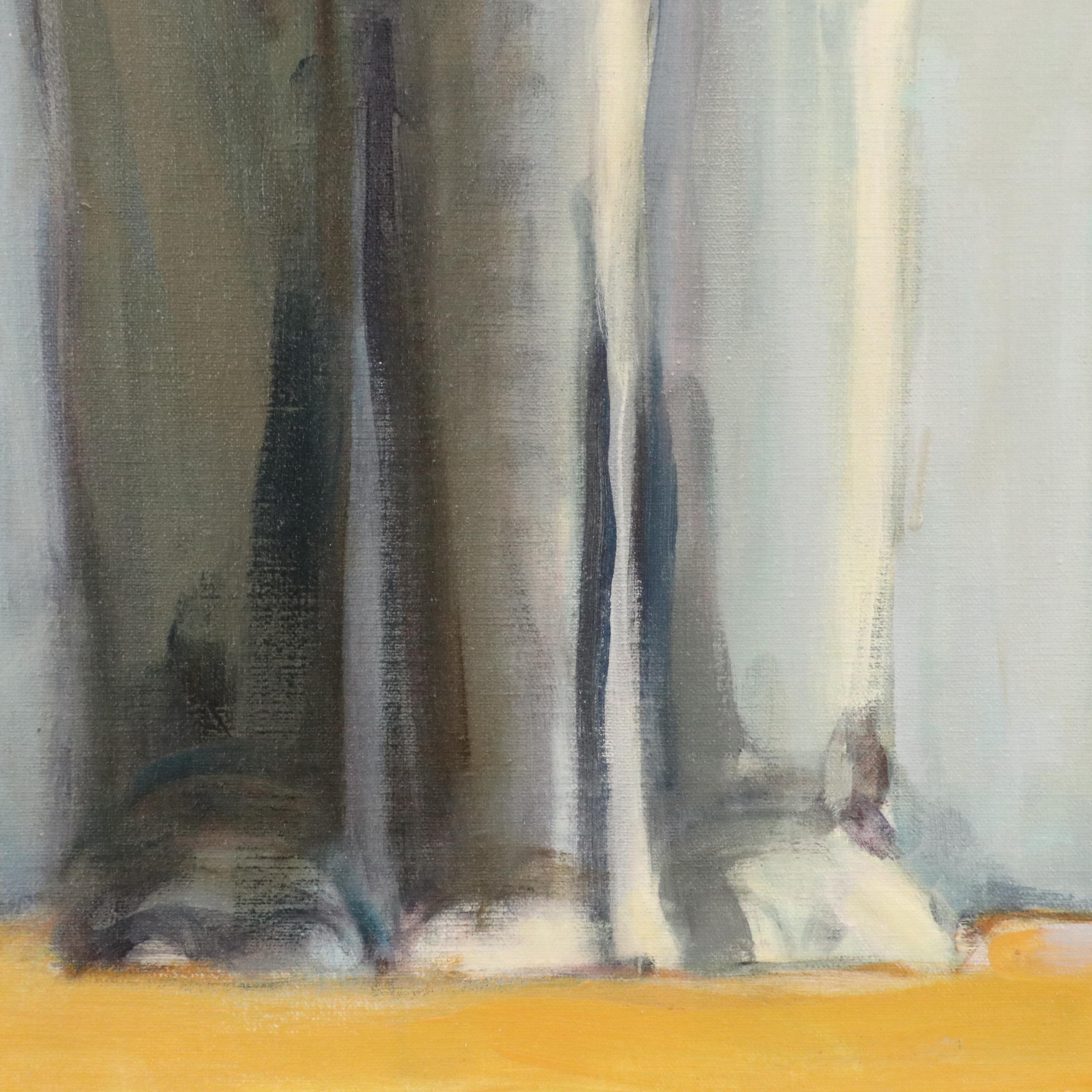 Attributed to Jaja Hronek Kracmar Oil Painting "Elephant Wall in India," 1981