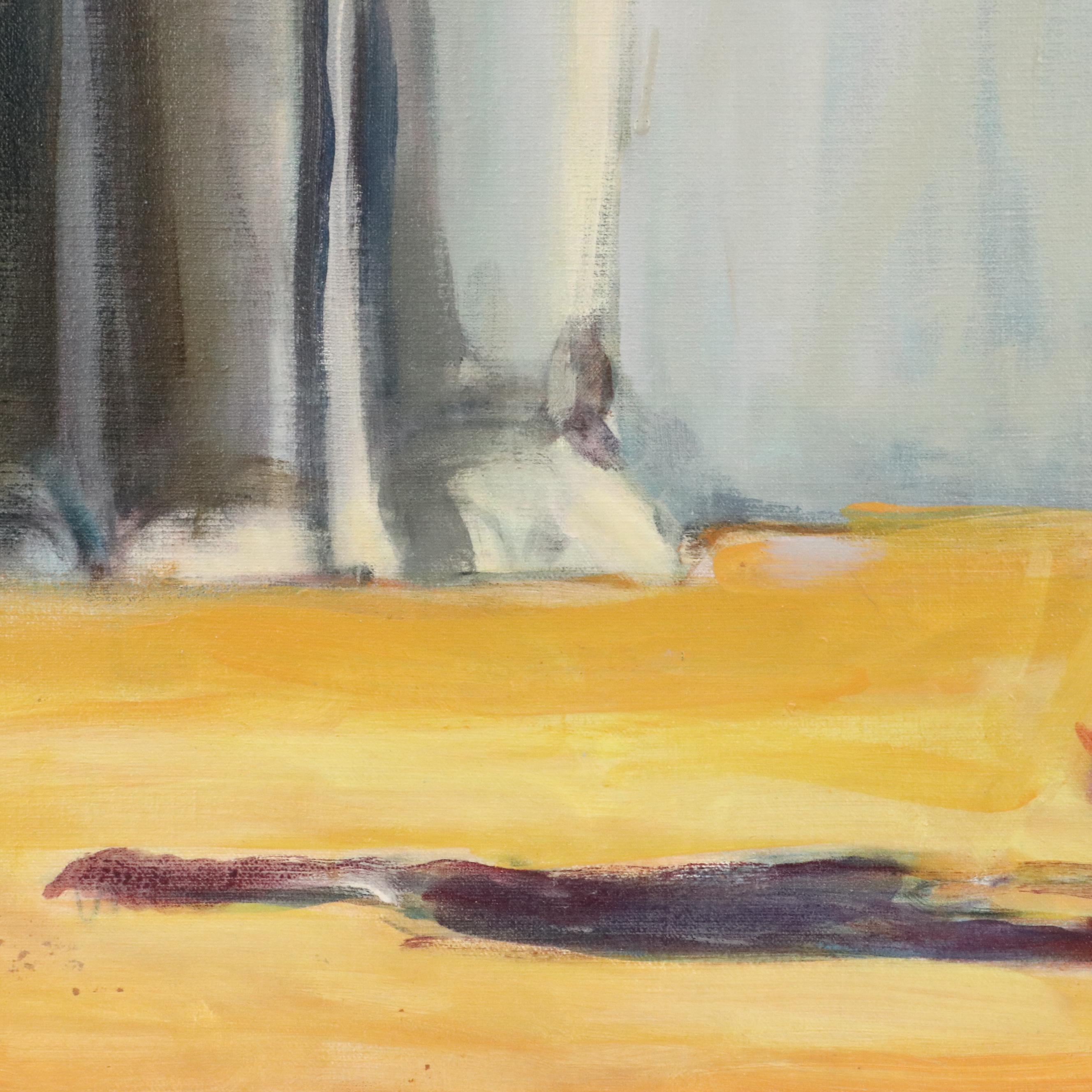 Attributed to Jaja Hronek Kracmar Oil Painting "Elephant Wall in India," 1981