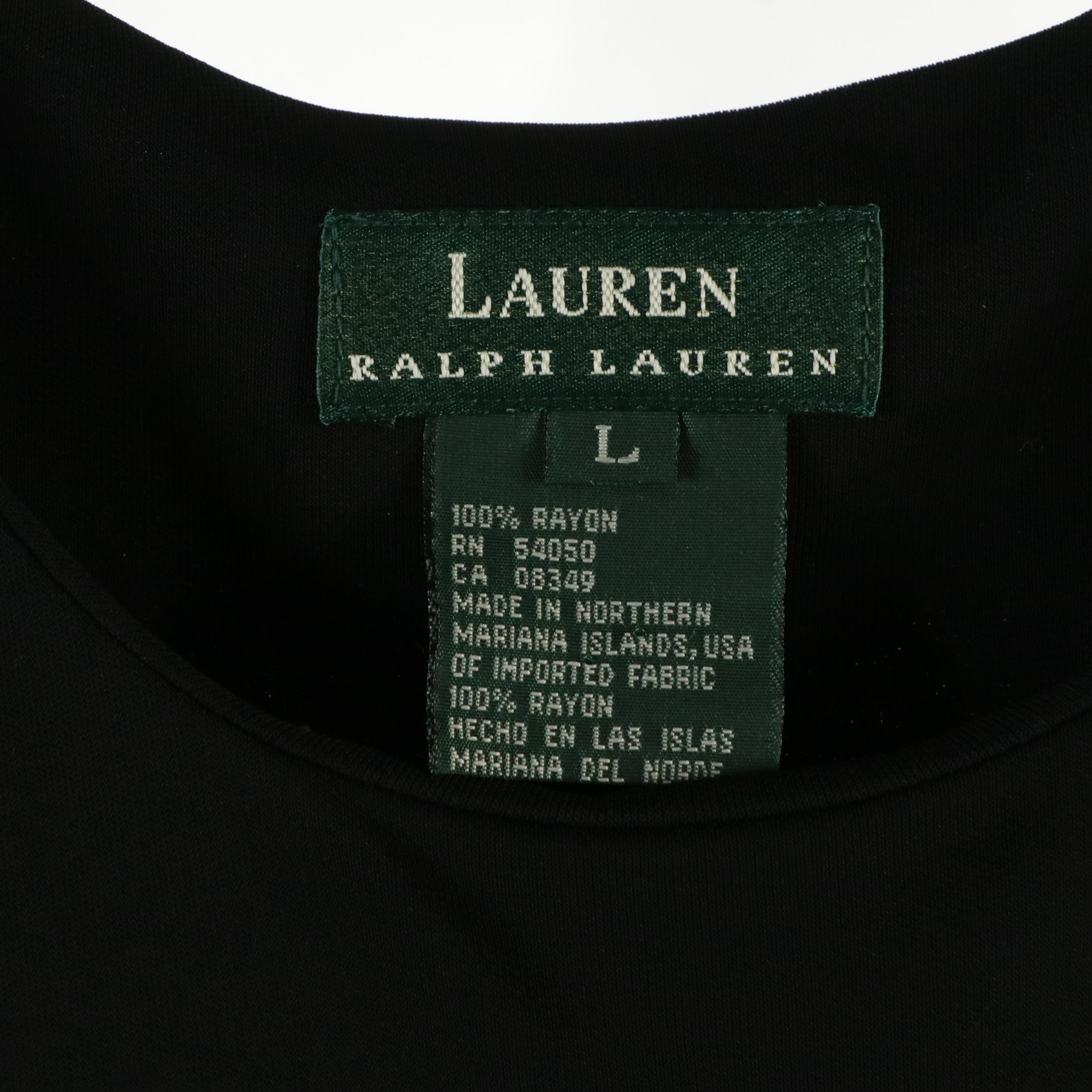 Lauren by Ralph Lauren Knit Sweaters, Sleeveless Tops, and Printed Silk Skirt
