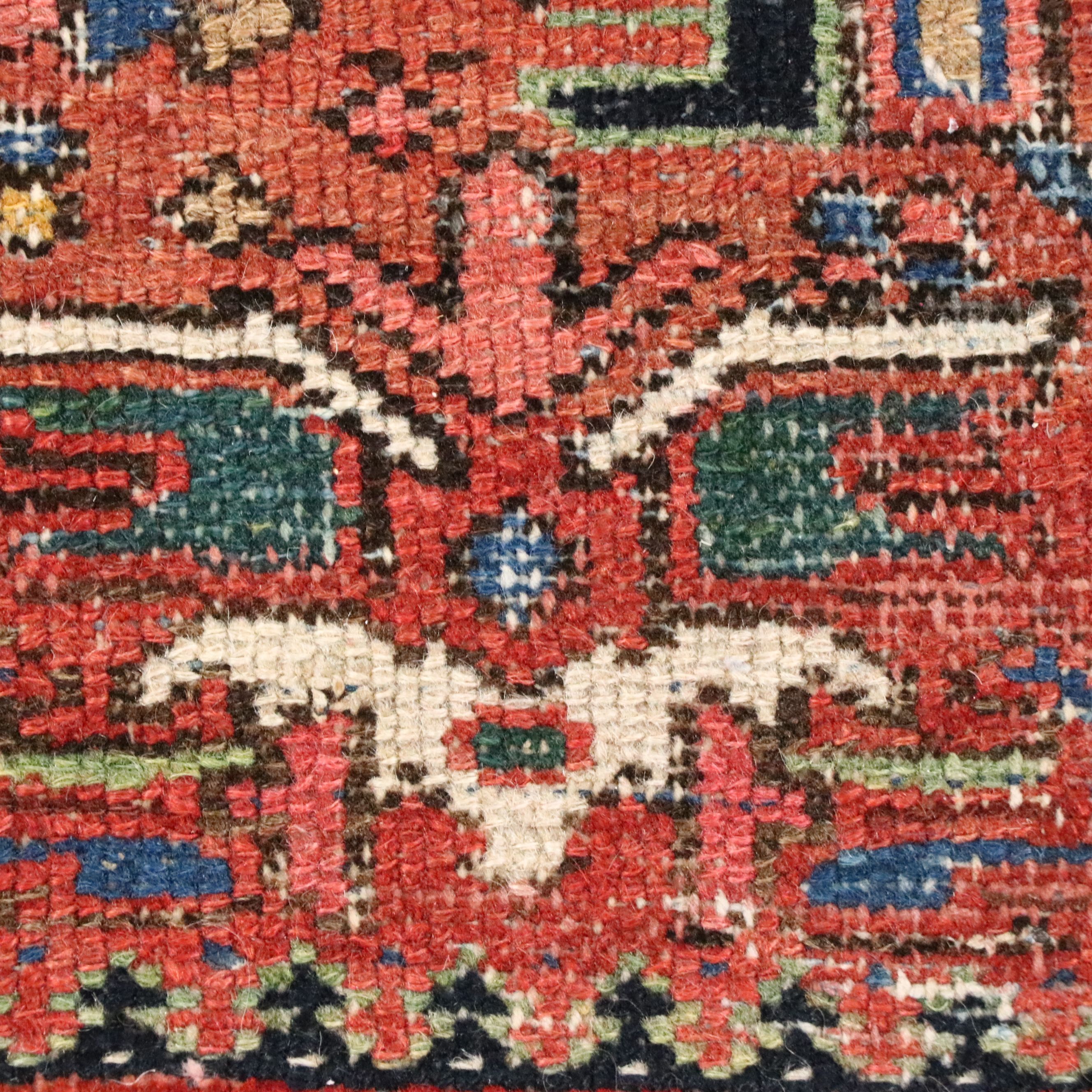 4'8 x 6'1 Hand-Knotted Persian Hamadan Area Rug