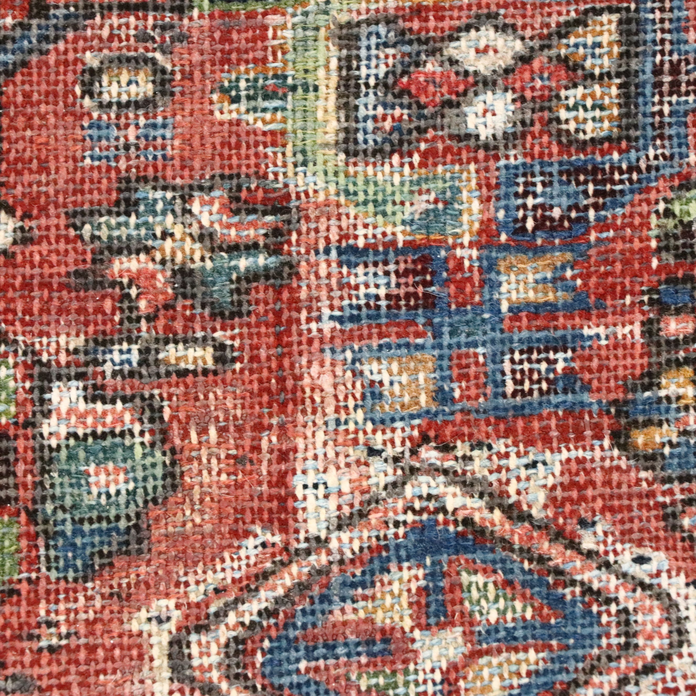 4'8 x 6'1 Hand-Knotted Persian Hamadan Area Rug
