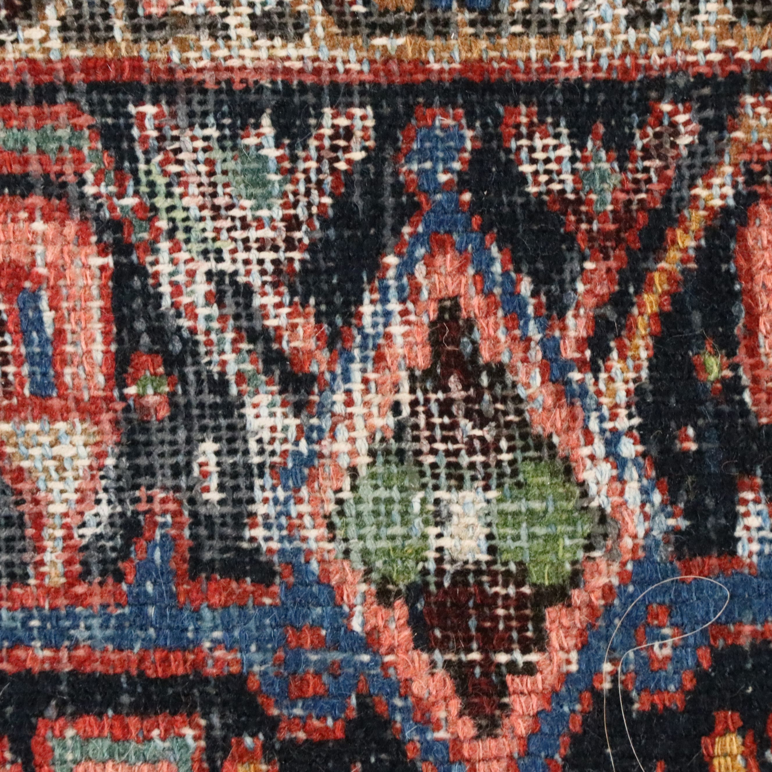 4'8 x 6'1 Hand-Knotted Persian Hamadan Area Rug