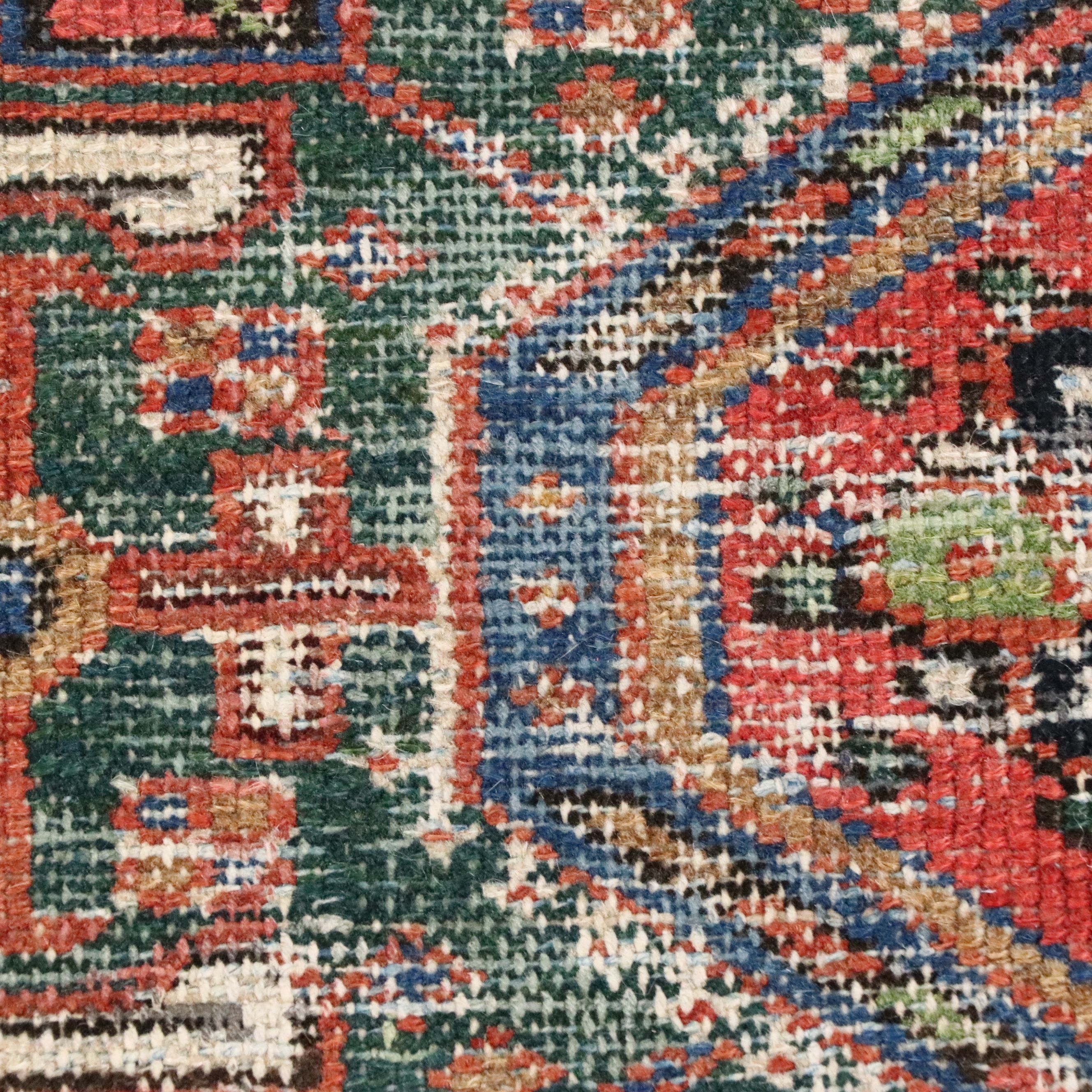 4'8 x 6'1 Hand-Knotted Persian Hamadan Area Rug