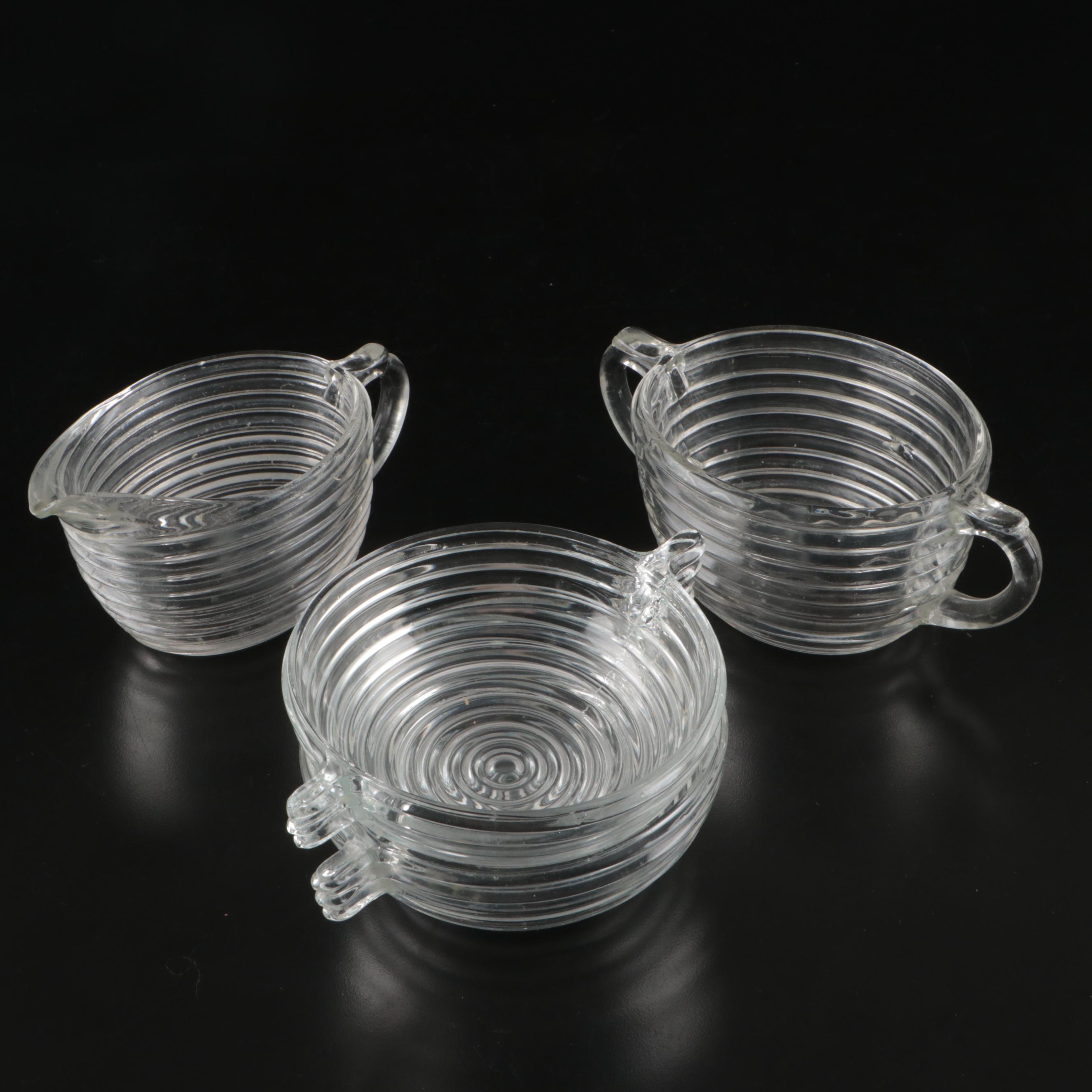 Pyrex Glass Bowl and Lidded Box, H.P. Hood & Sons Butter Dish and More Serveware