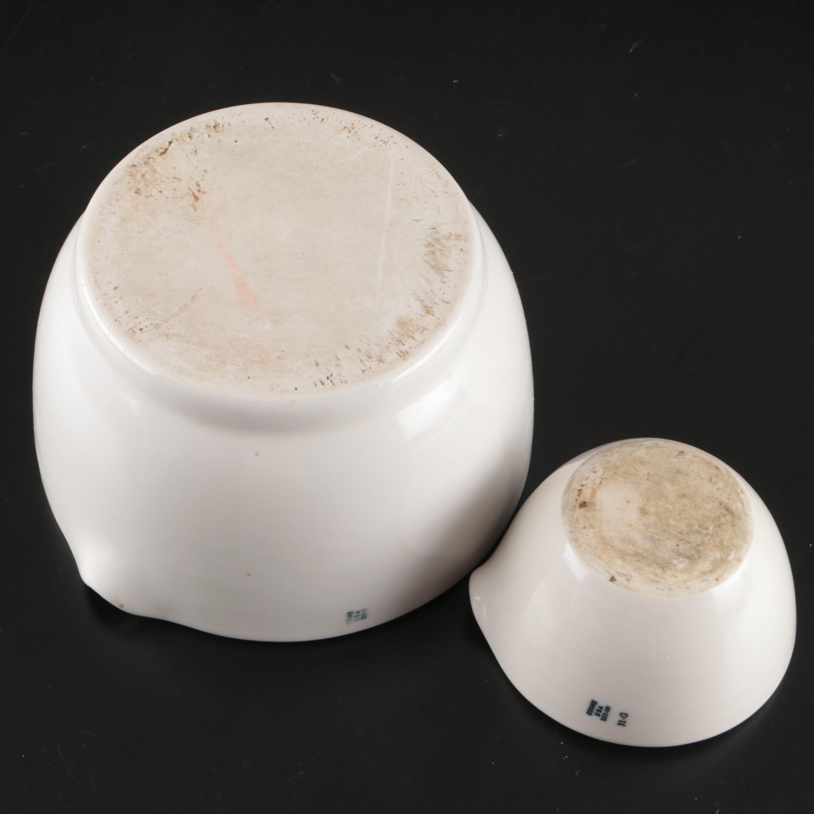 Pyrex Glass Bowl and Lidded Box, H.P. Hood & Sons Butter Dish and More Serveware