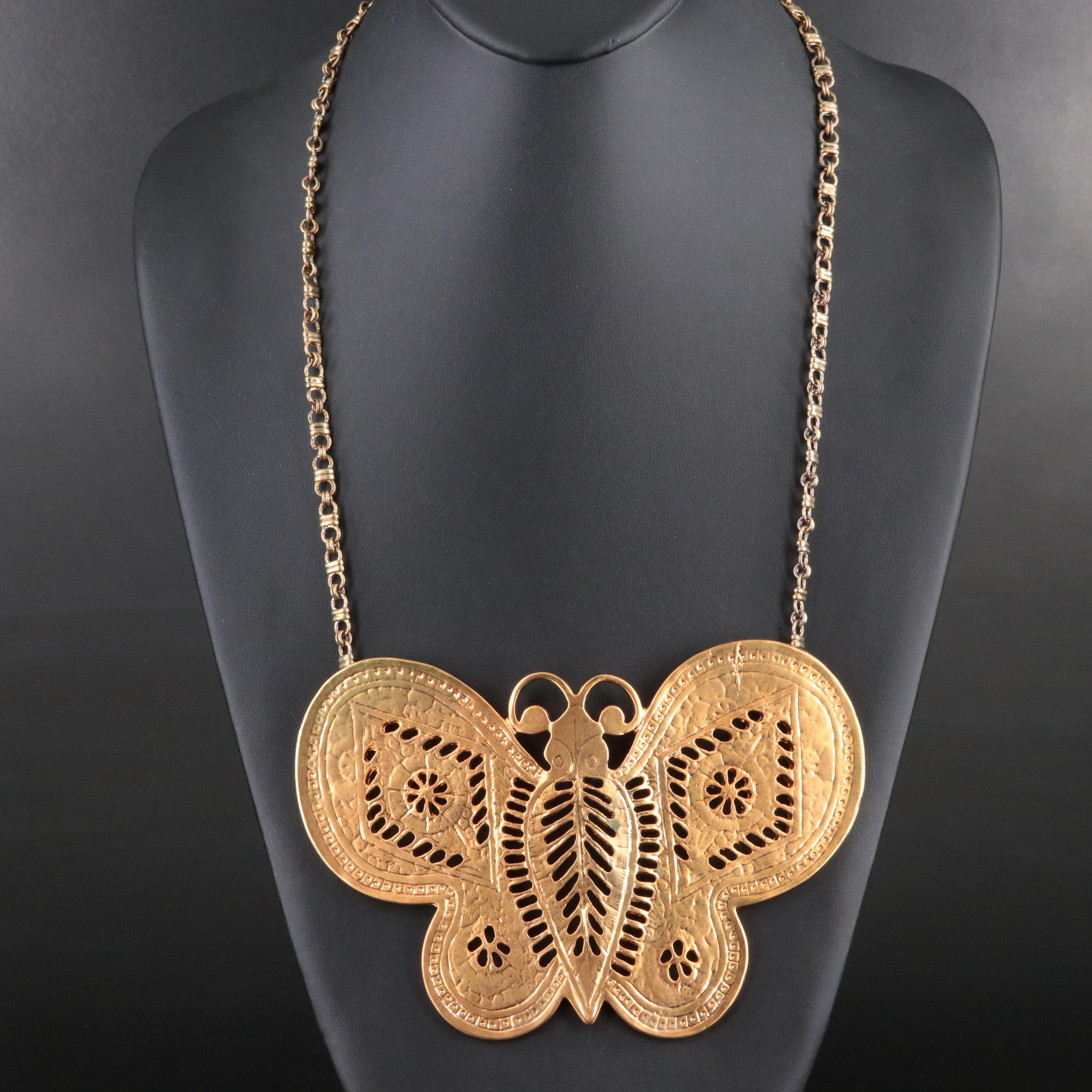 Kenneth Jay Lane "SATC" Butterfly Necklace