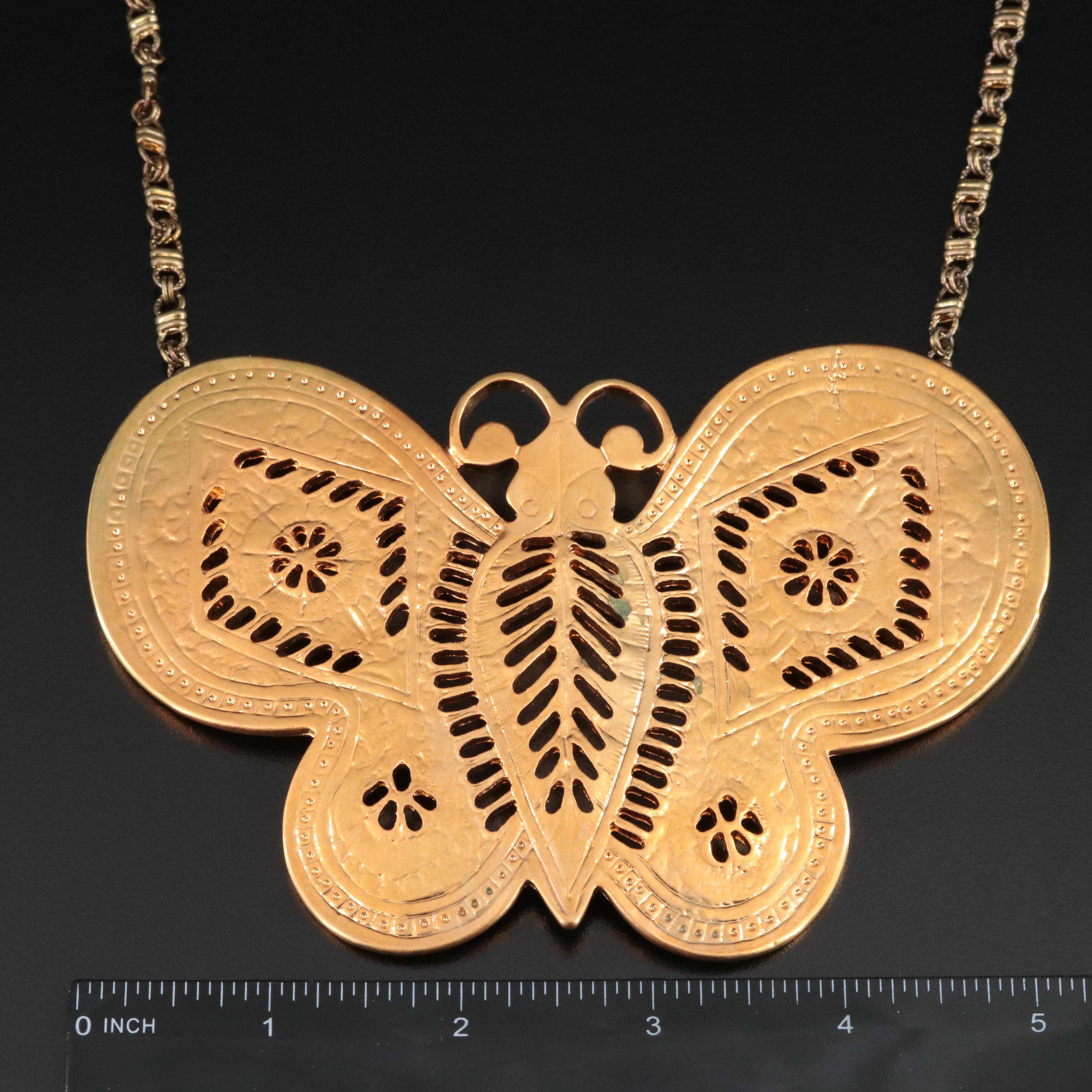 Kenneth Jay Lane "SATC" Butterfly Necklace