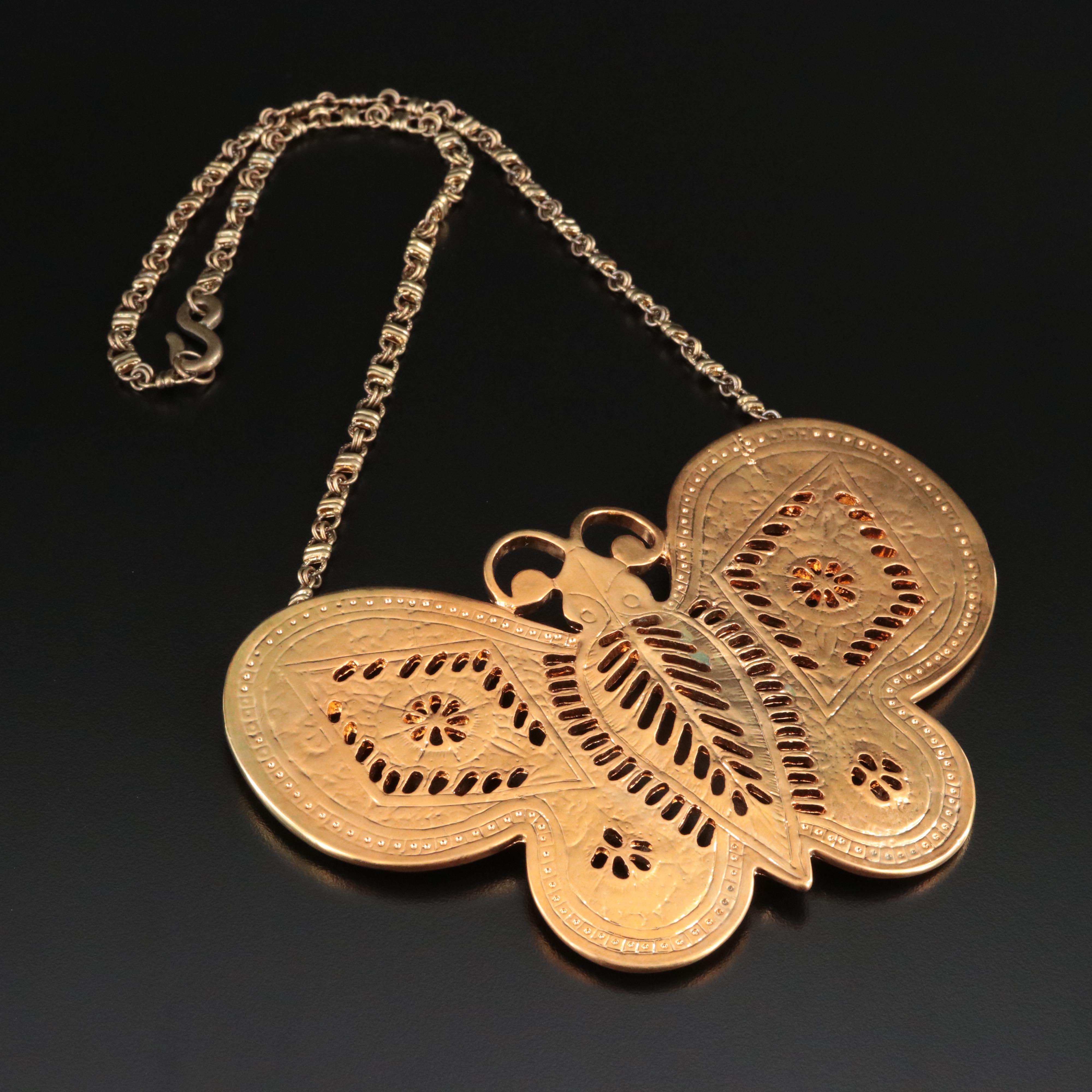 Kenneth Jay Lane "SATC" Butterfly Necklace