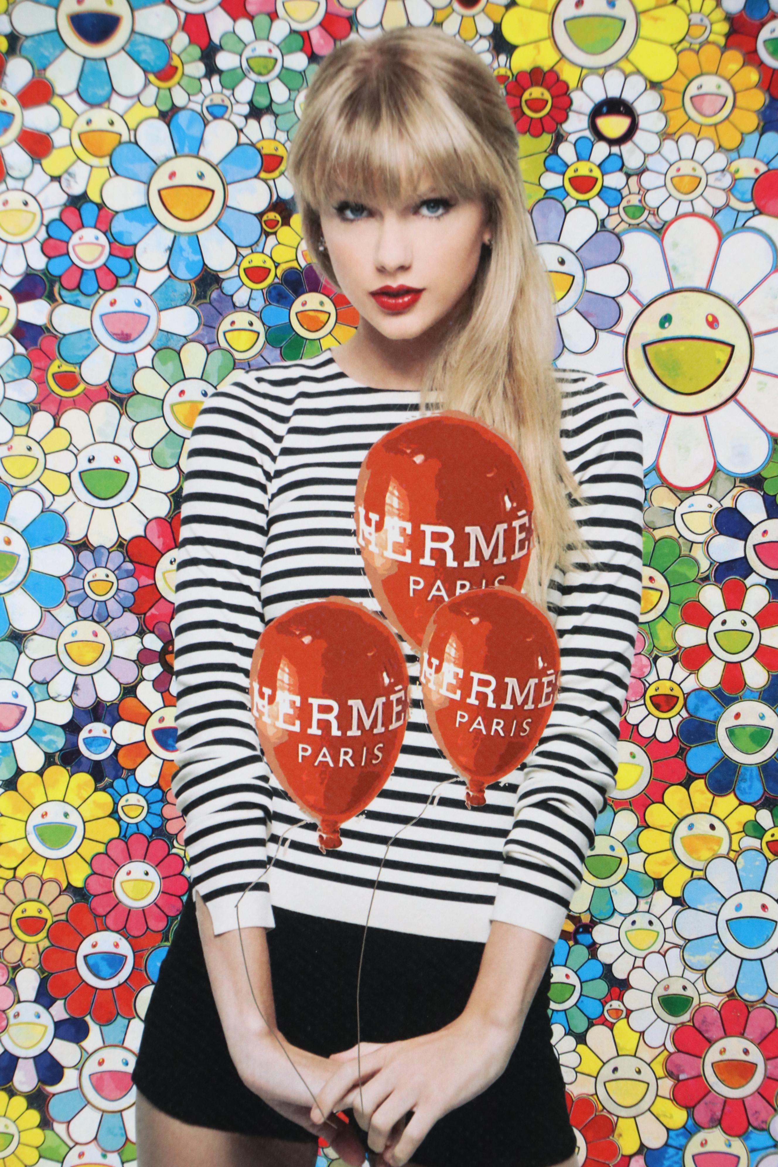 Death NYC Pop Art Digital Print with Taylor Swift x Murakami x Hermès, 2023