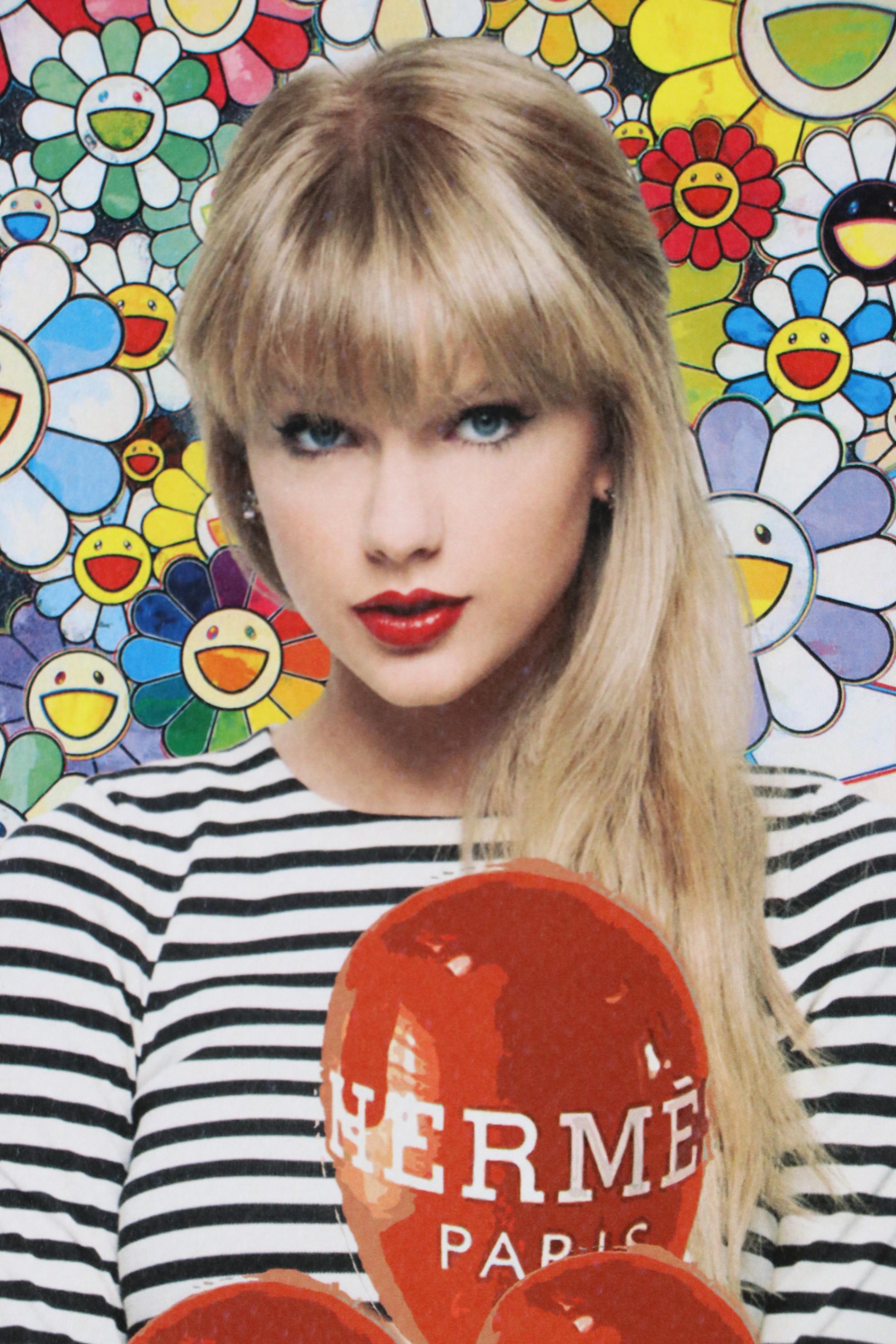 Death NYC Pop Art Digital Print with Taylor Swift x Murakami x Hermès, 2023