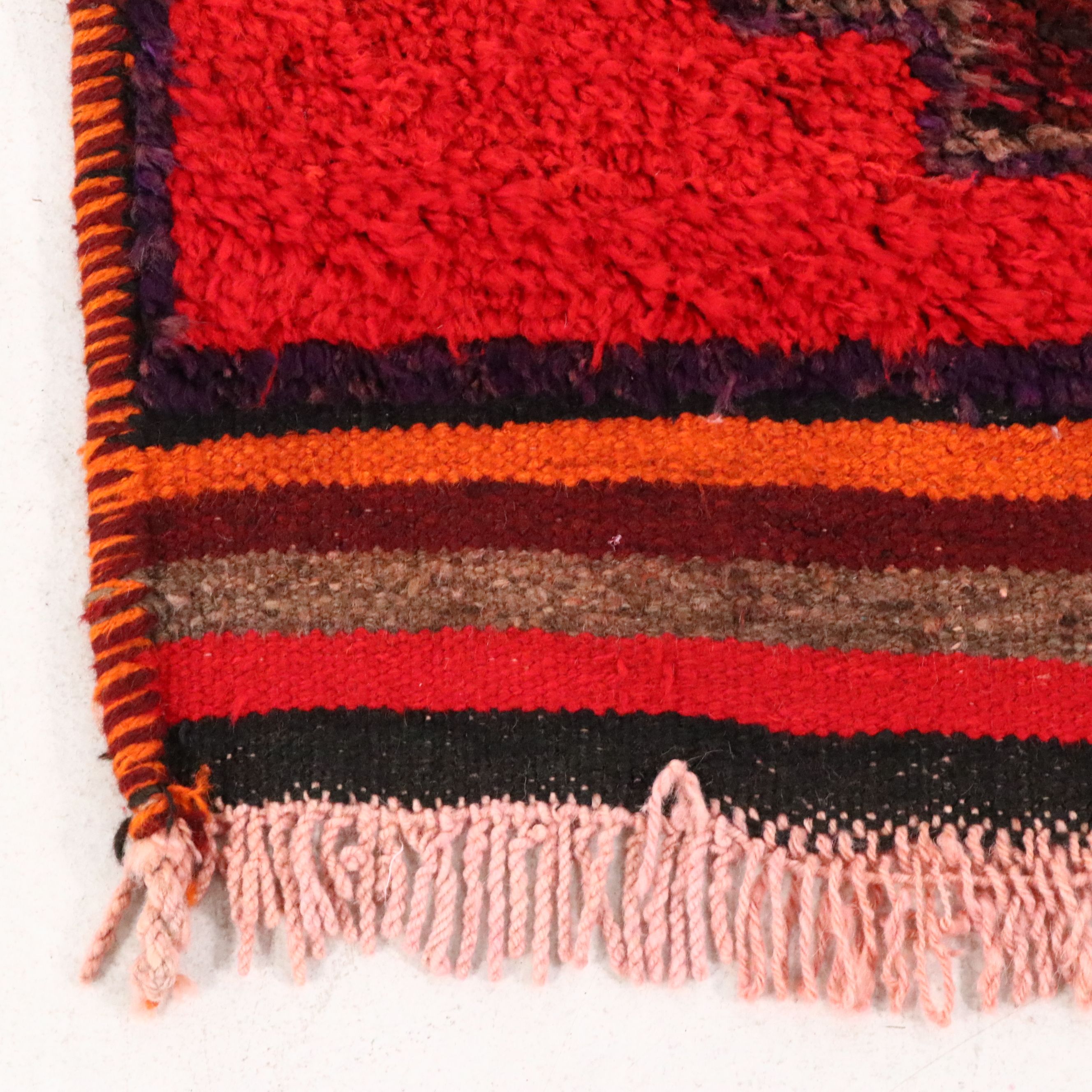 3'3 x 10'10 Hand-Knotted Moroccan Berber Long Rug