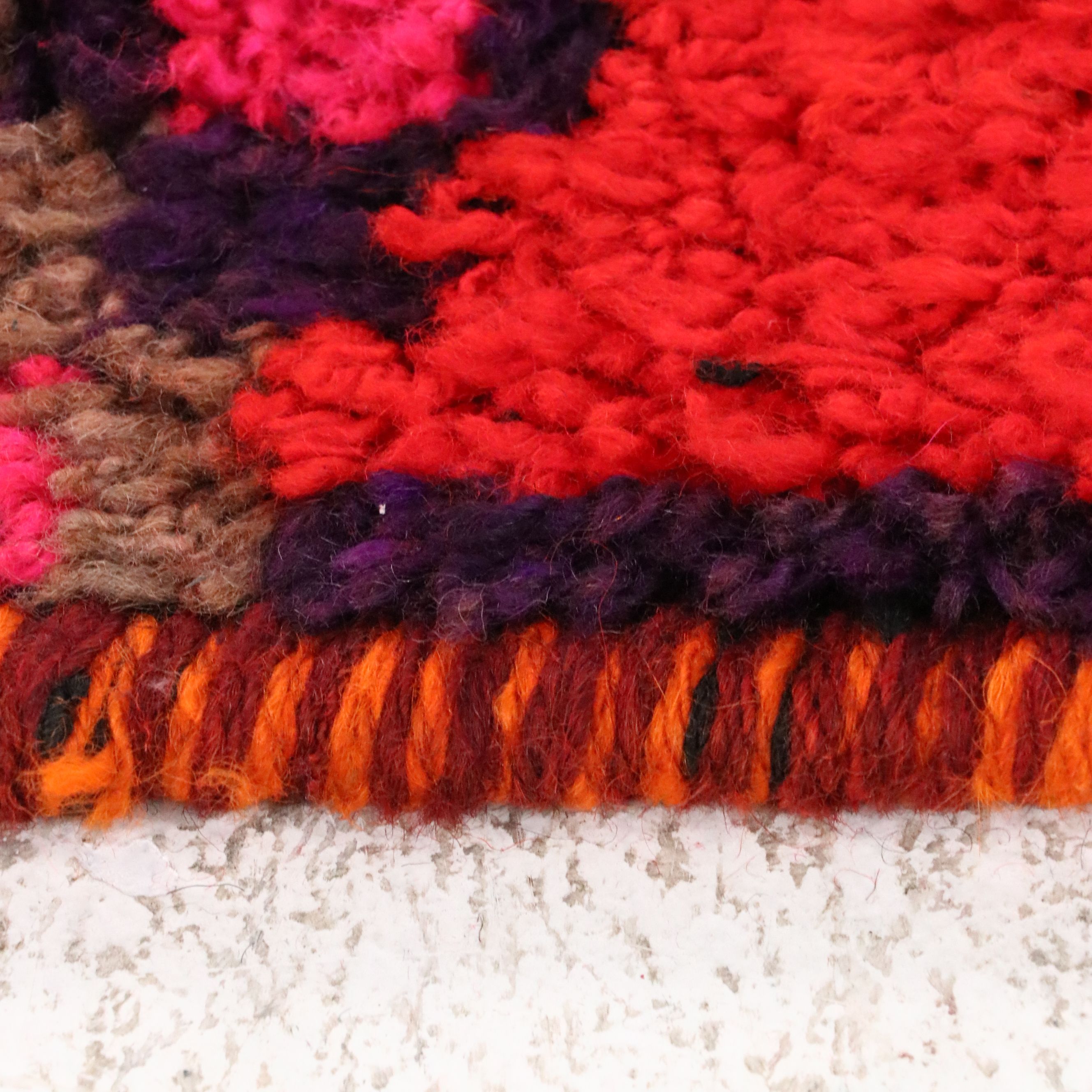 3'3 x 10'10 Hand-Knotted Moroccan Berber Long Rug