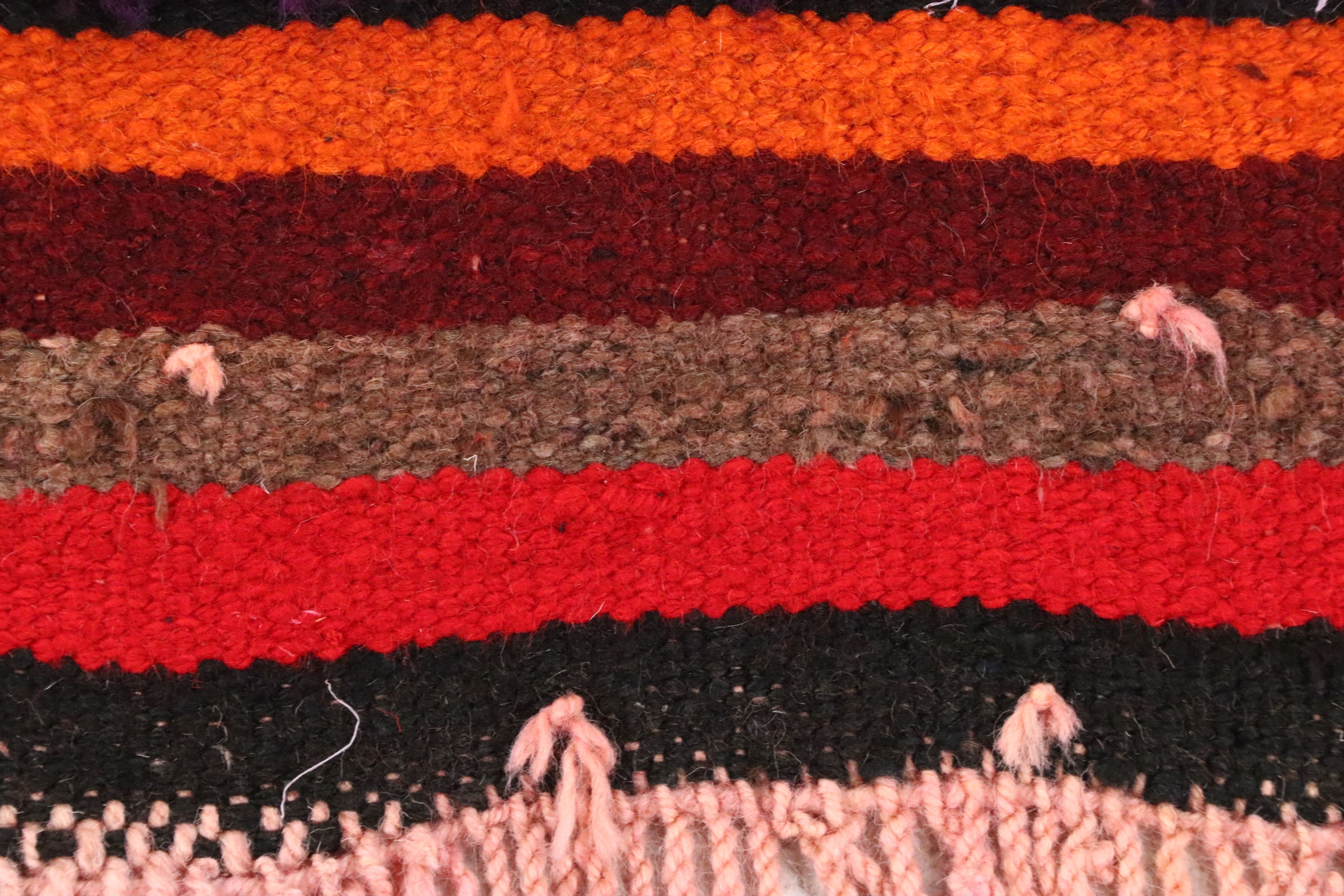 3'3 x 10'10 Hand-Knotted Moroccan Berber Long Rug