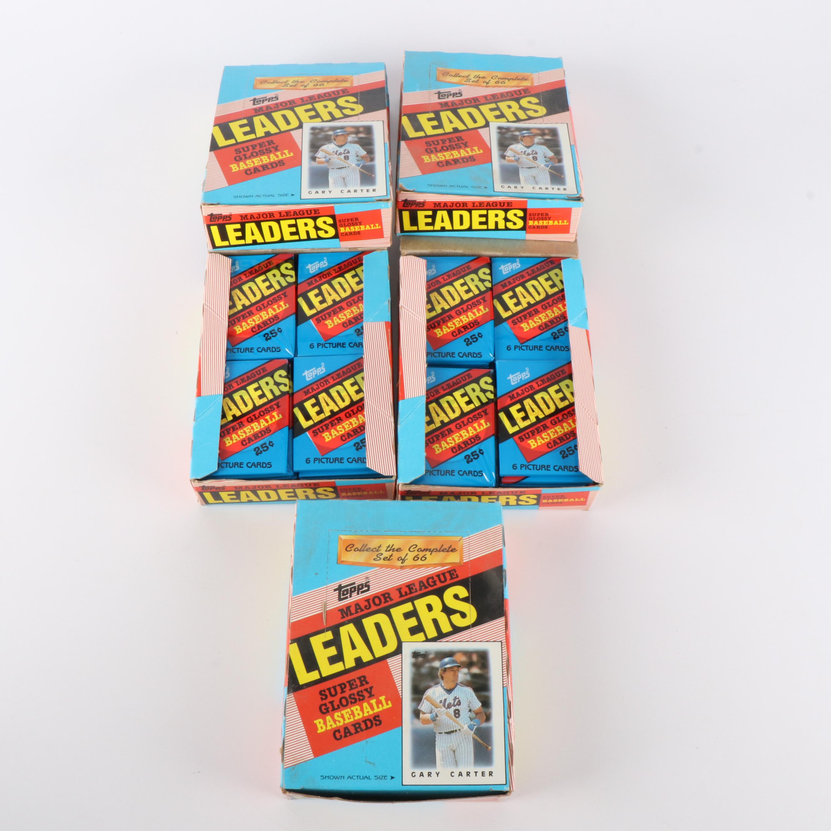 1986 Topps Sealed Mini Baseball Card Wax Packs with Original Boxes