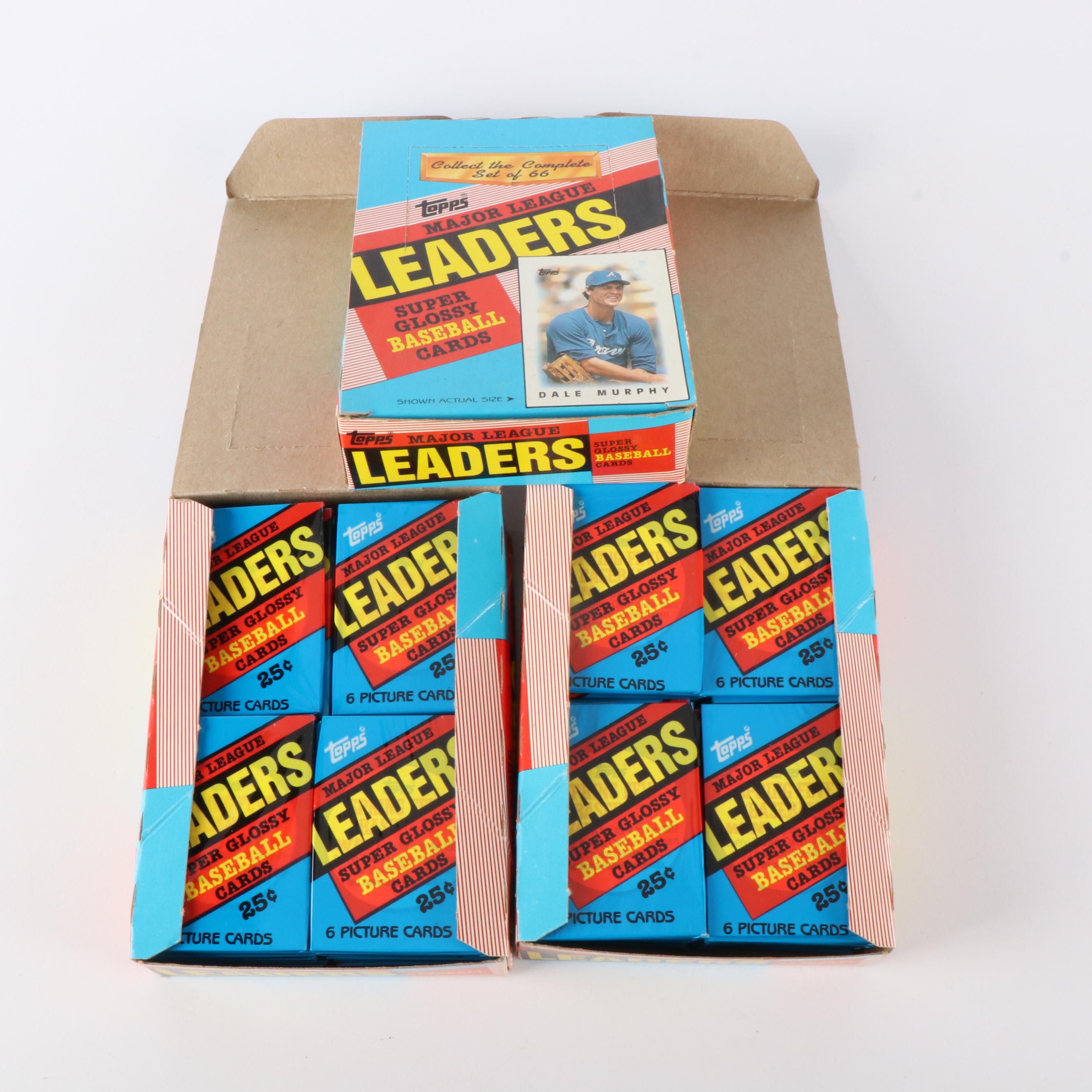1986 Topps Sealed Mini Baseball Card Wax Packs with Original Boxes