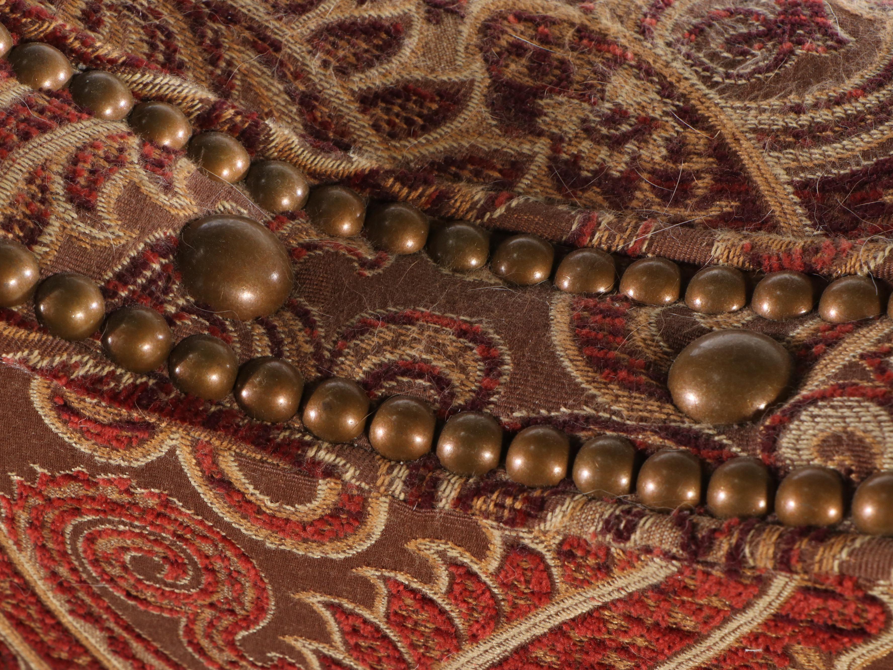 Sherrill Furniture Paisley Fabric Upholstered Sofa