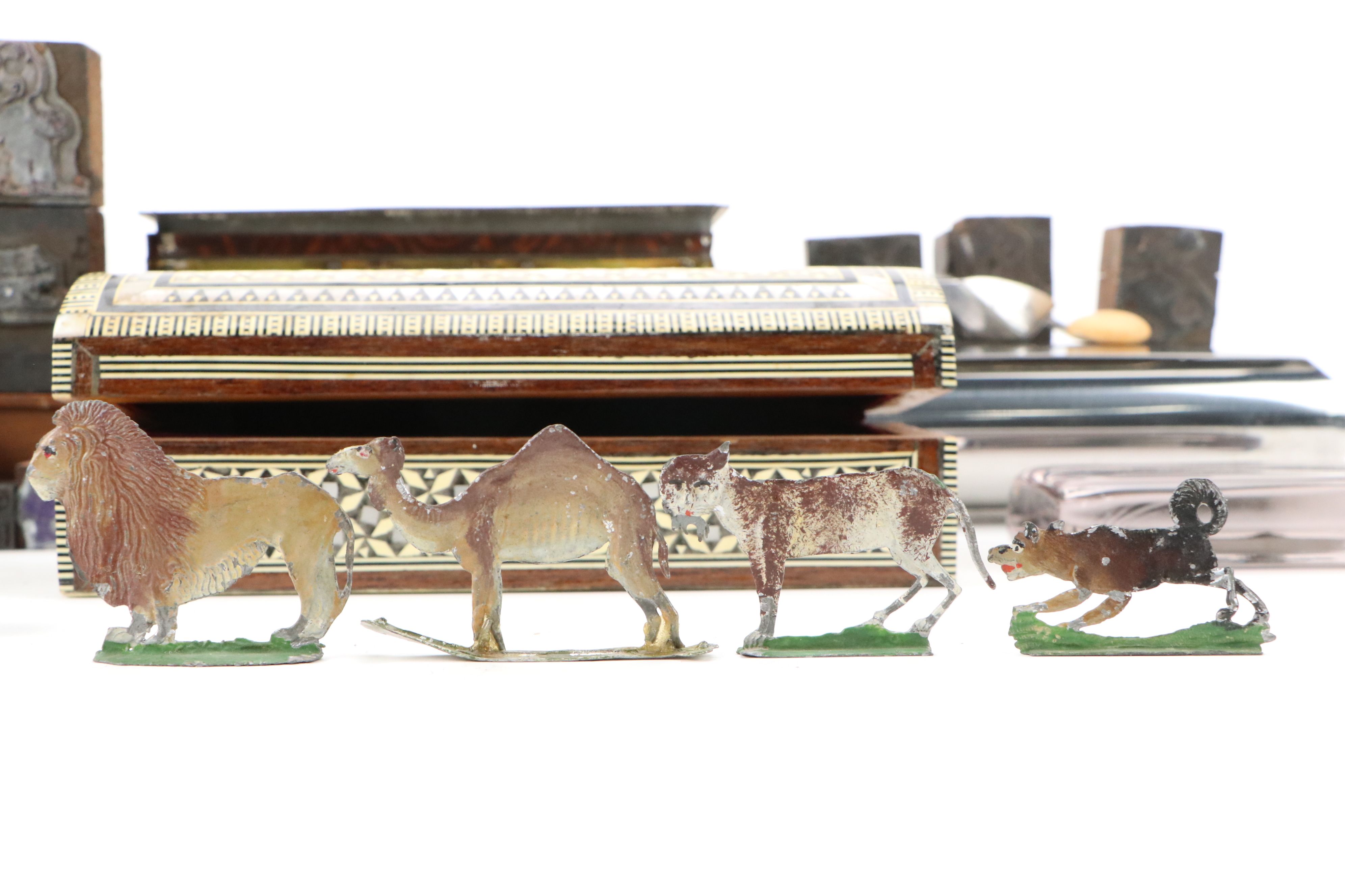 Ohia Sweden Chrome Cigarette Box with Other Boxes, Stamps and More Décor