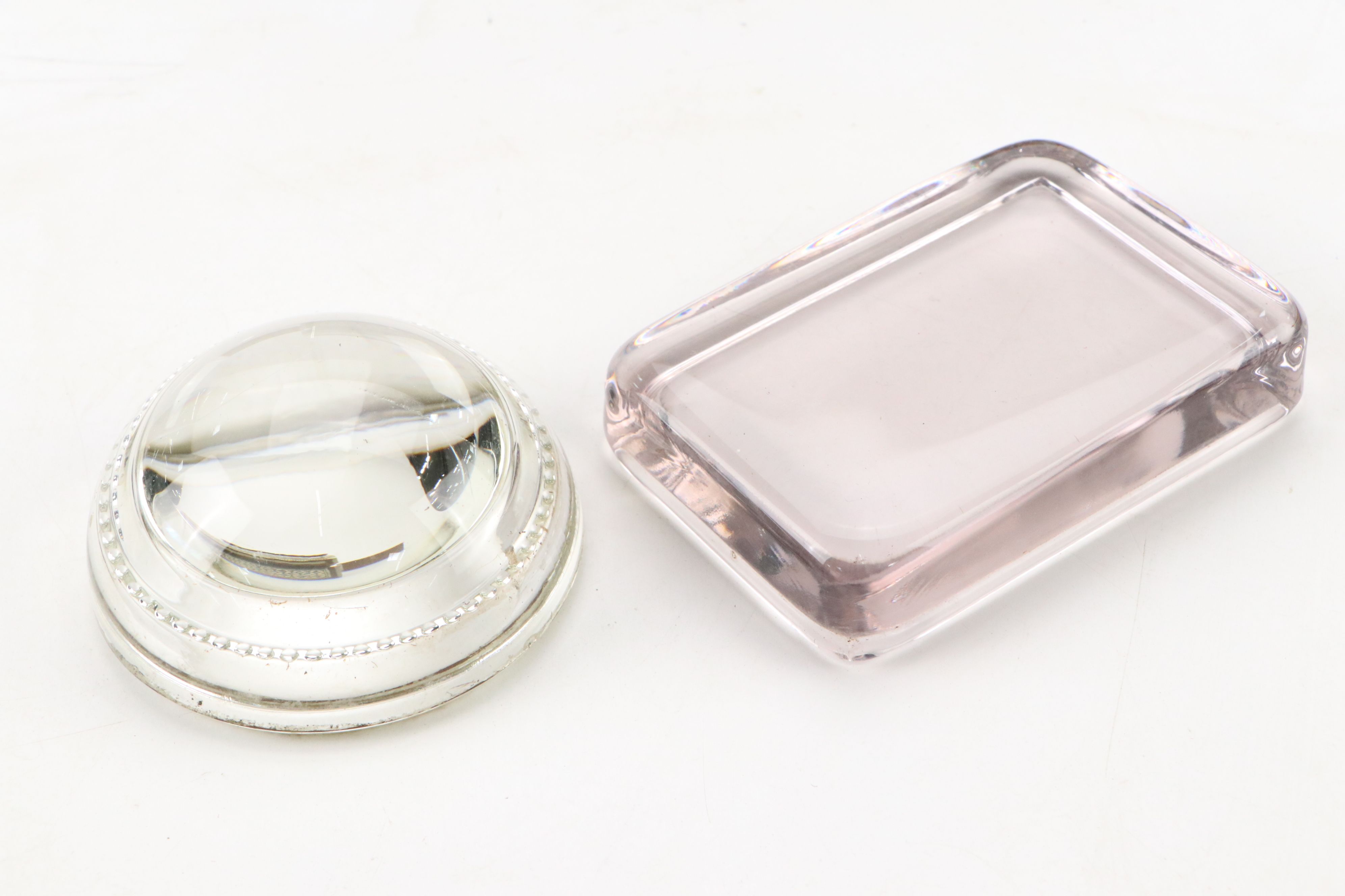 Ohia Sweden Chrome Cigarette Box with Other Boxes, Stamps and More Décor