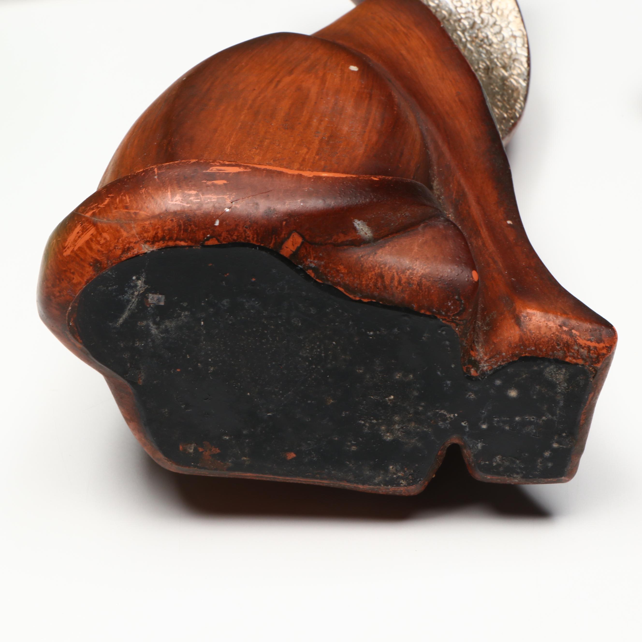 Celtic Style Ceramic Plate with Green Glass and Ceramic Vases, Cat Figurines