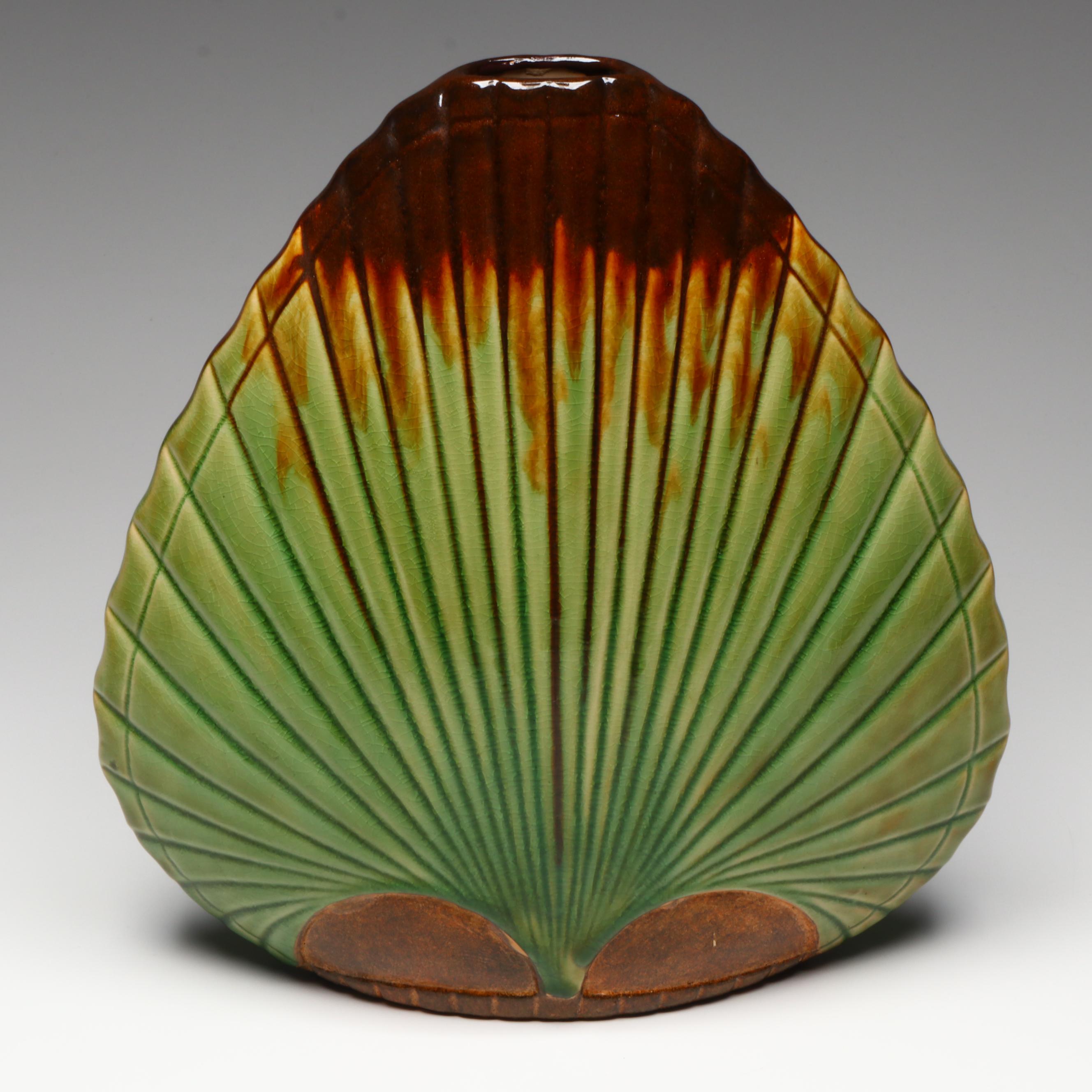 Celtic Style Ceramic Plate with Green Glass and Ceramic Vases, Cat Figurines