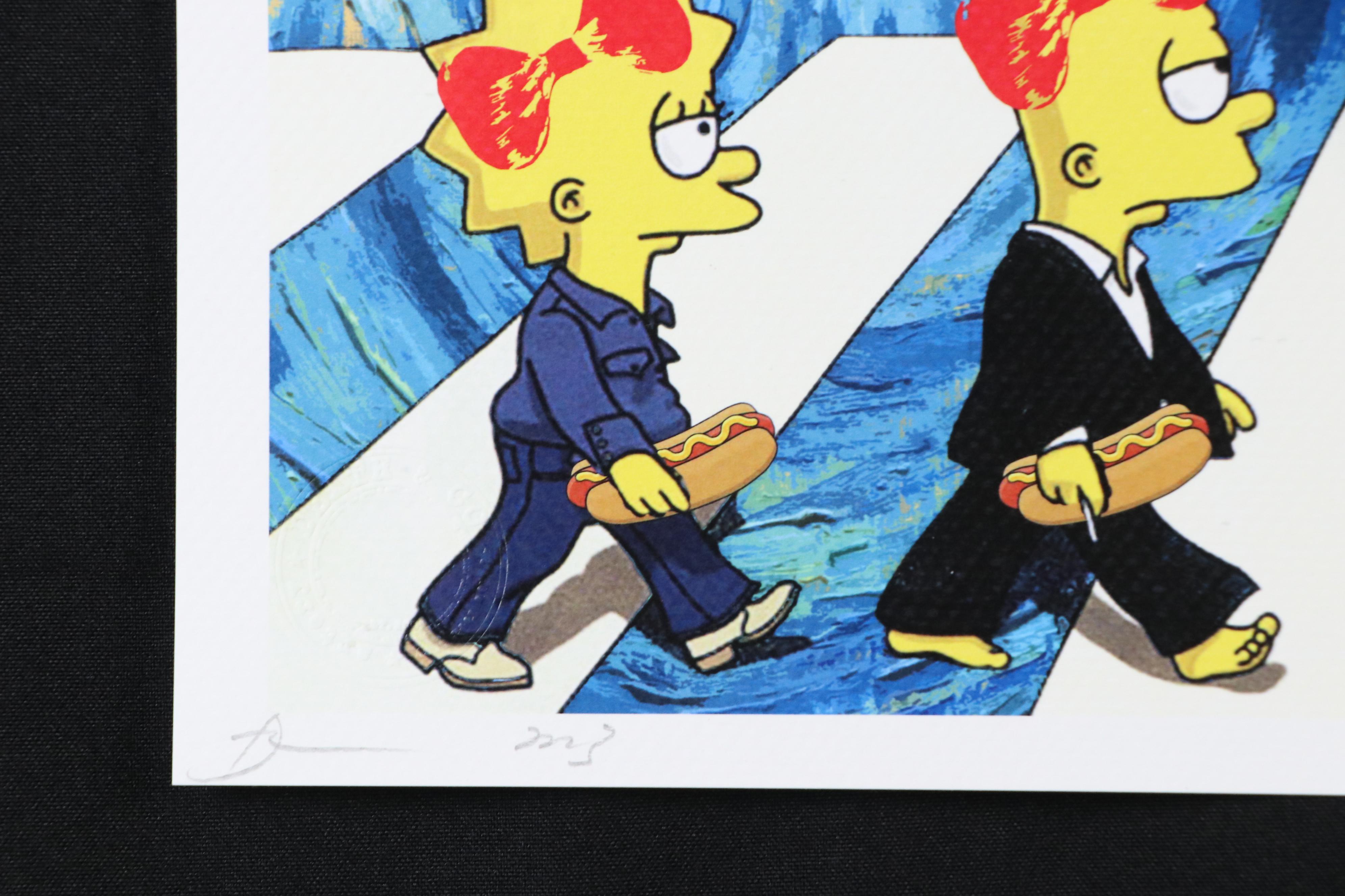 Death NYC Pop Art Digital Print with The Beatles x The Simpsons, 2023