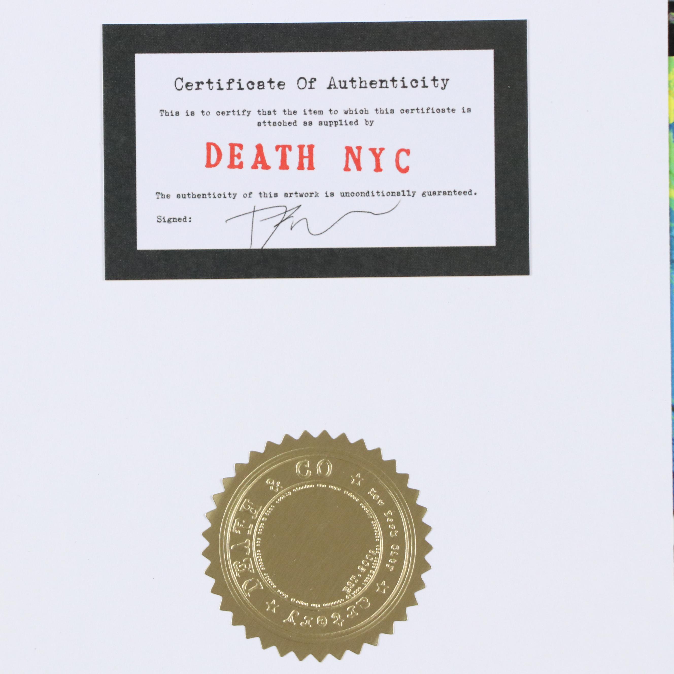 Death NYC Pop Art Digital Print with The Beatles x The Simpsons, 2023