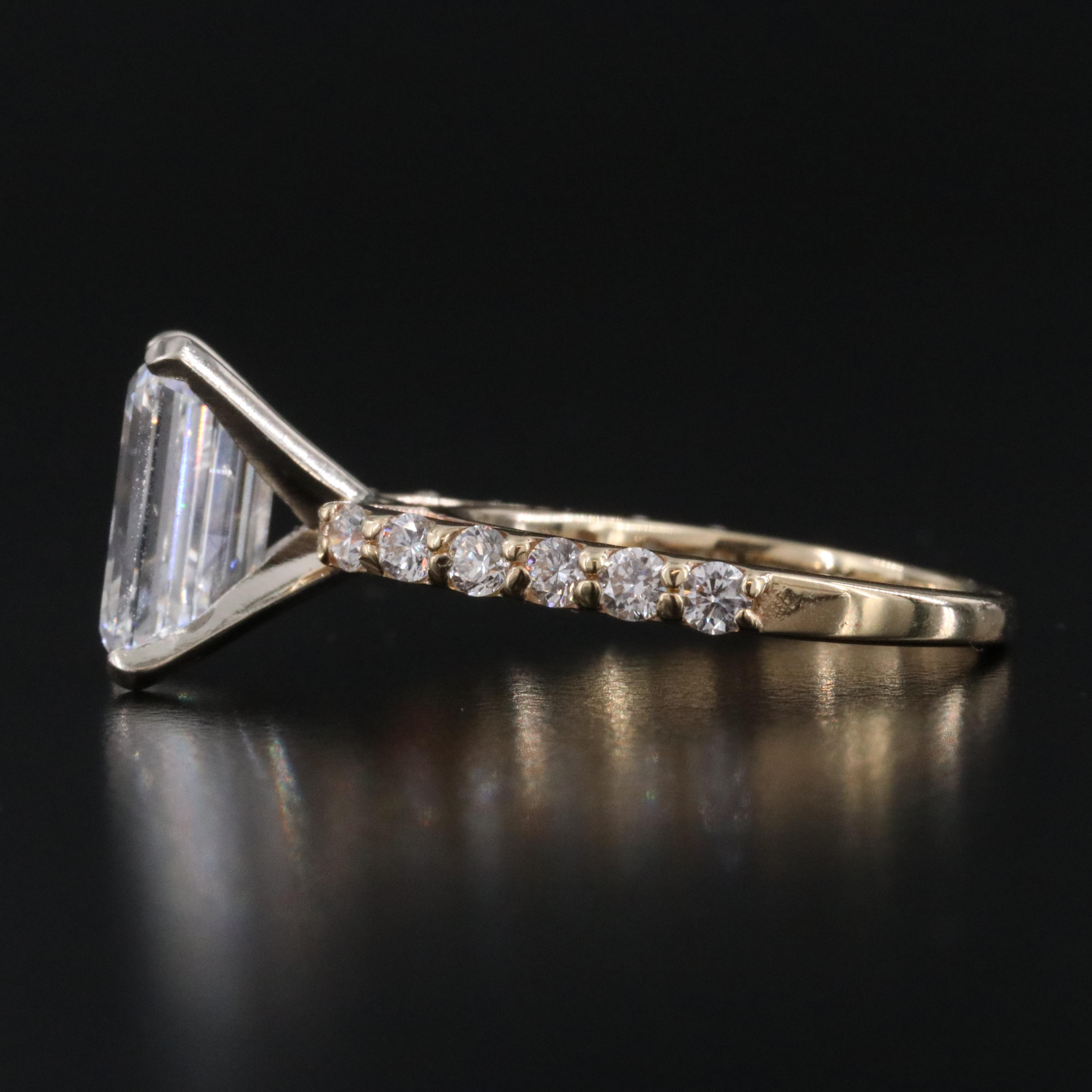 14K 5.03 CTW Lab Grown Diamond Ring Set with IGI Report