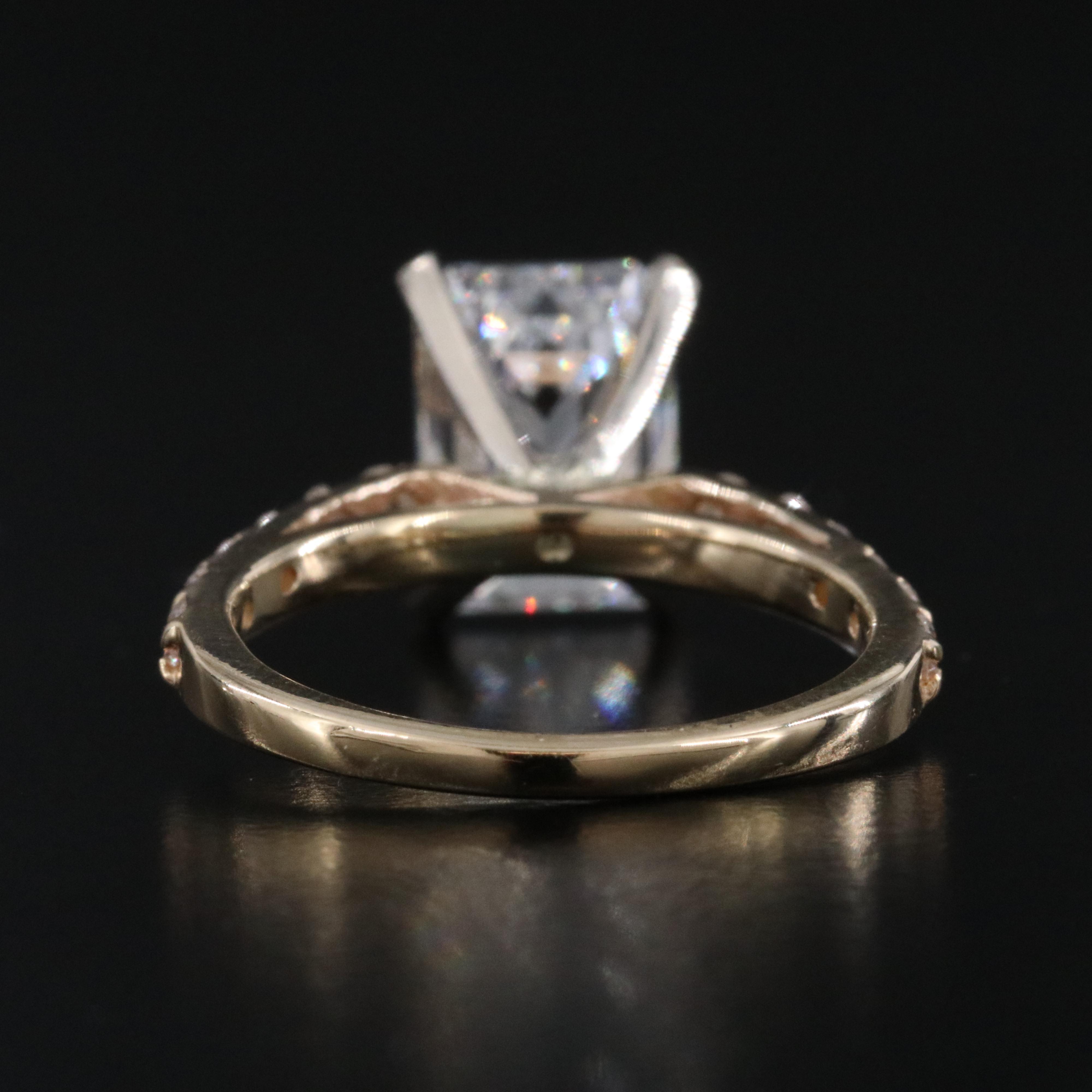 14K 5.03 CTW Lab Grown Diamond Ring Set with IGI Report