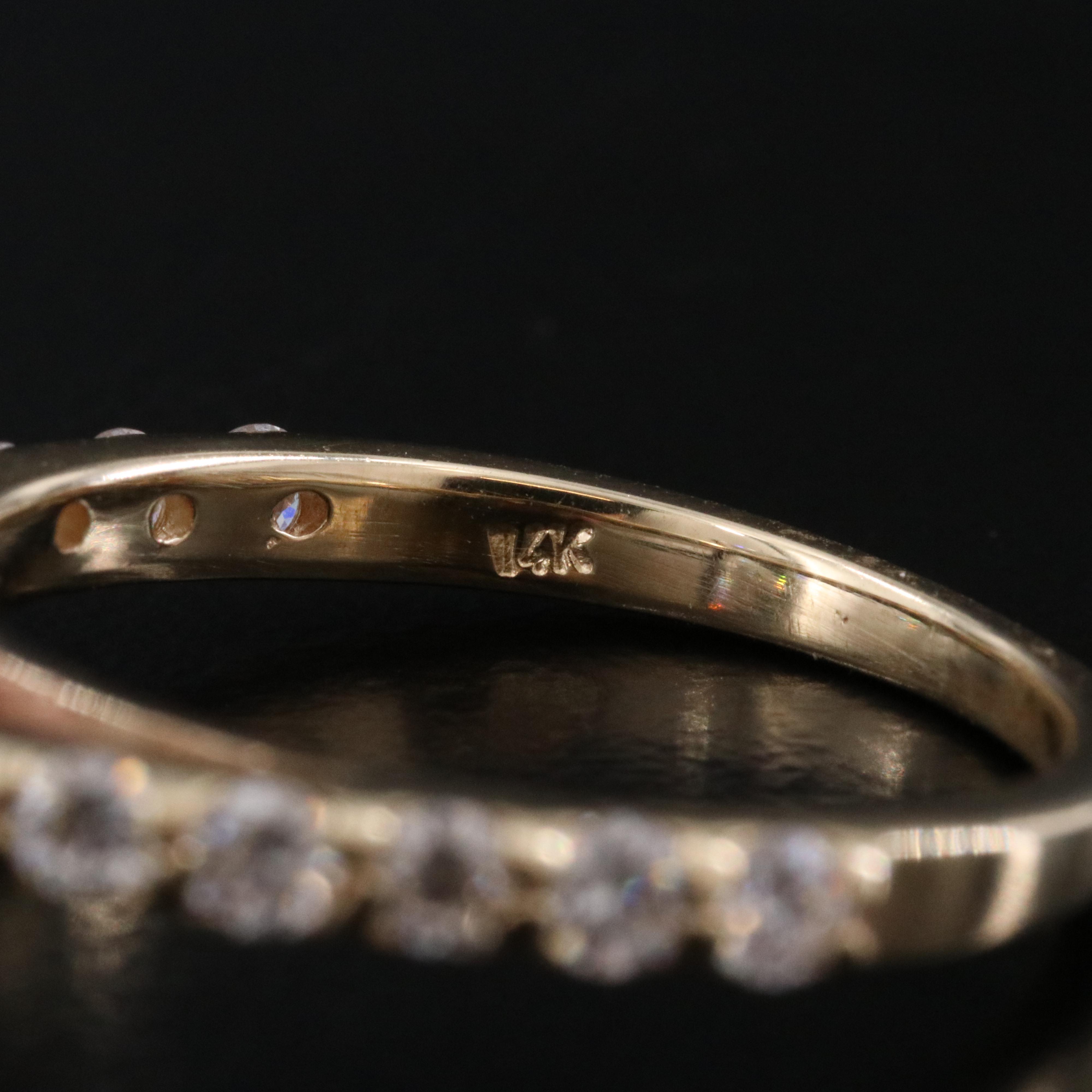 14K 5.03 CTW Lab Grown Diamond Ring Set with IGI Report