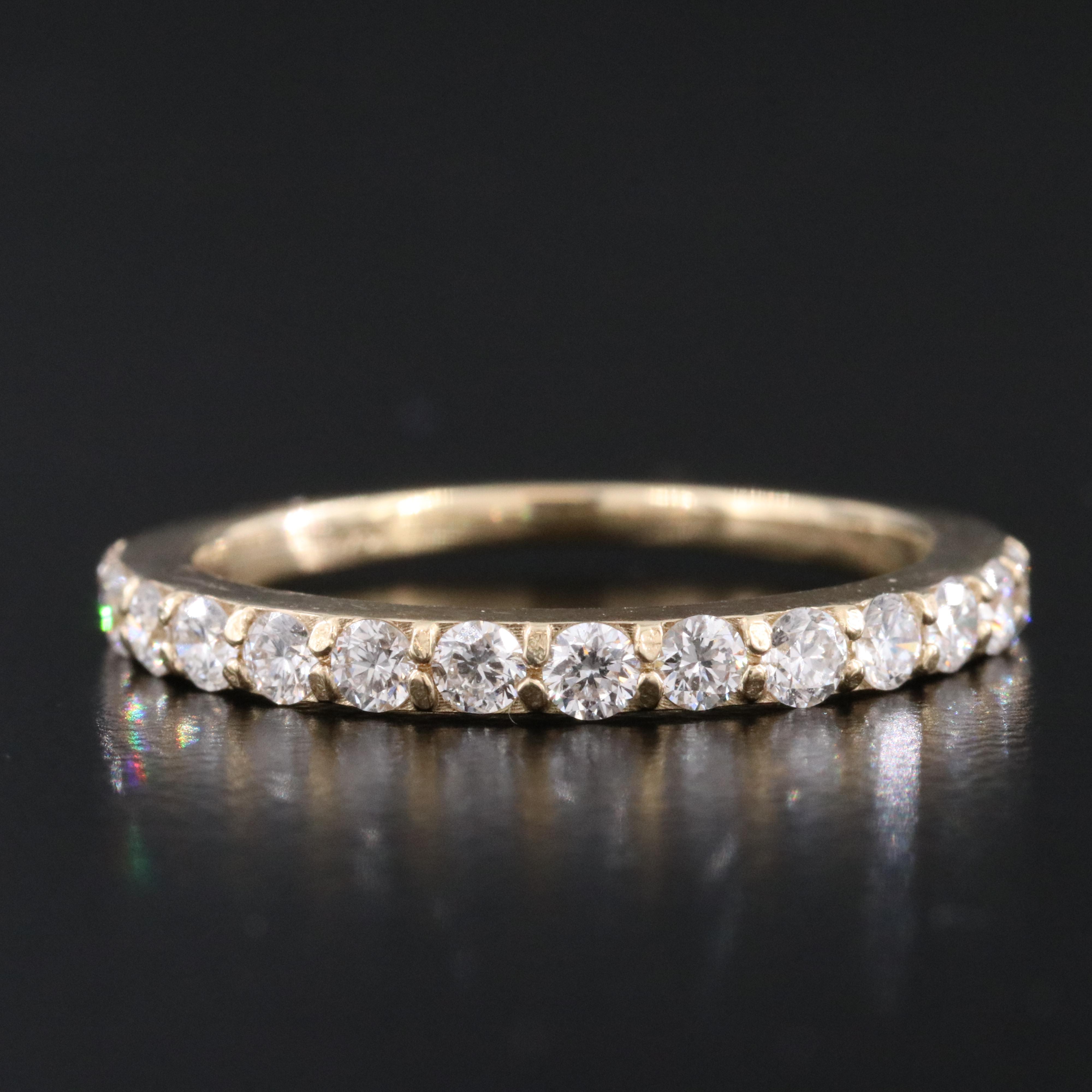 14K 5.03 CTW Lab Grown Diamond Ring Set with IGI Report