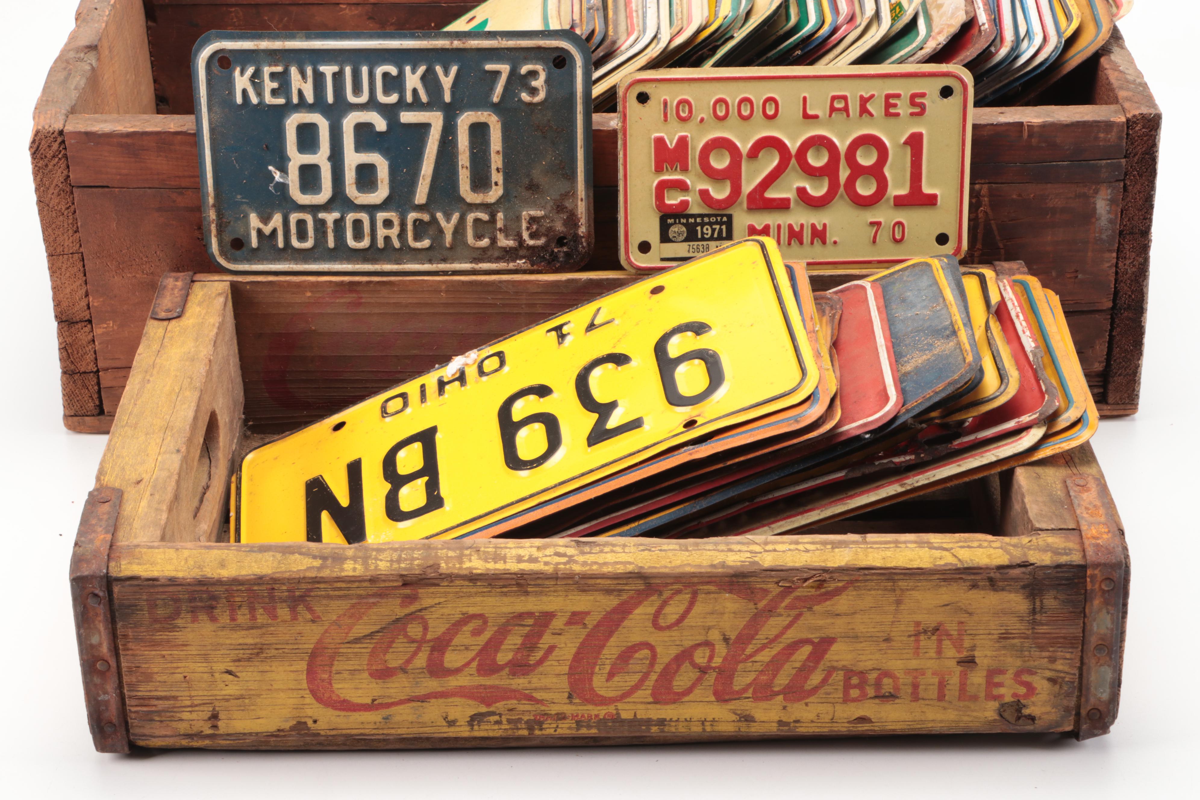 Vintage License Plates from Ohio, Iowa, West Virginia and More