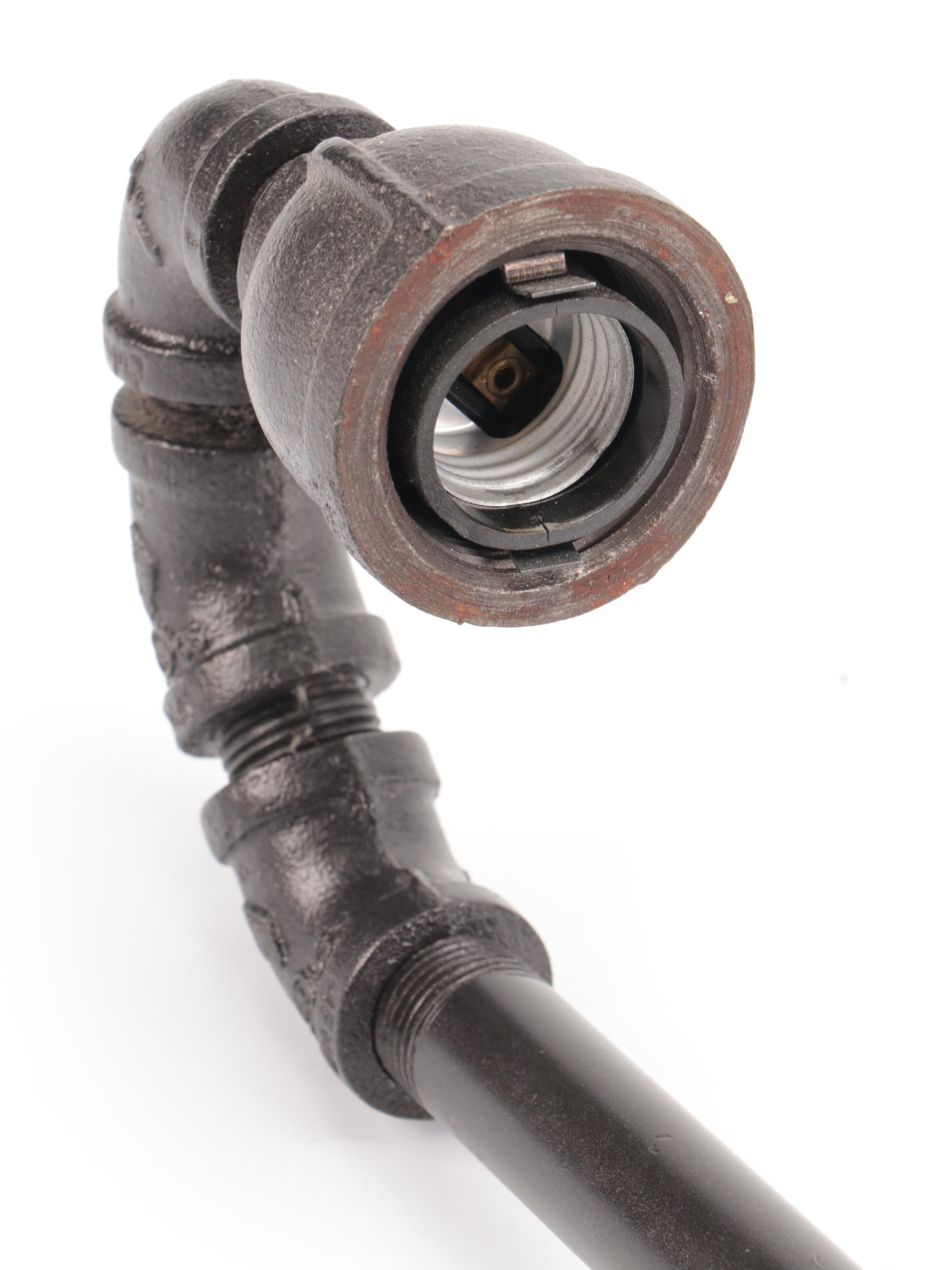 Steampunk Industrial Pipe Desk Lamp, 21st Century