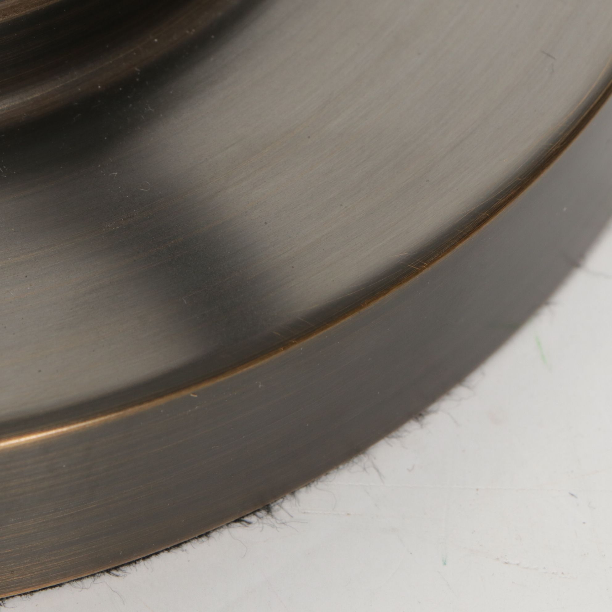 Pair of Oil Rubbed Bronze Tube Table Lamps with Linen Drum Shades, 2018