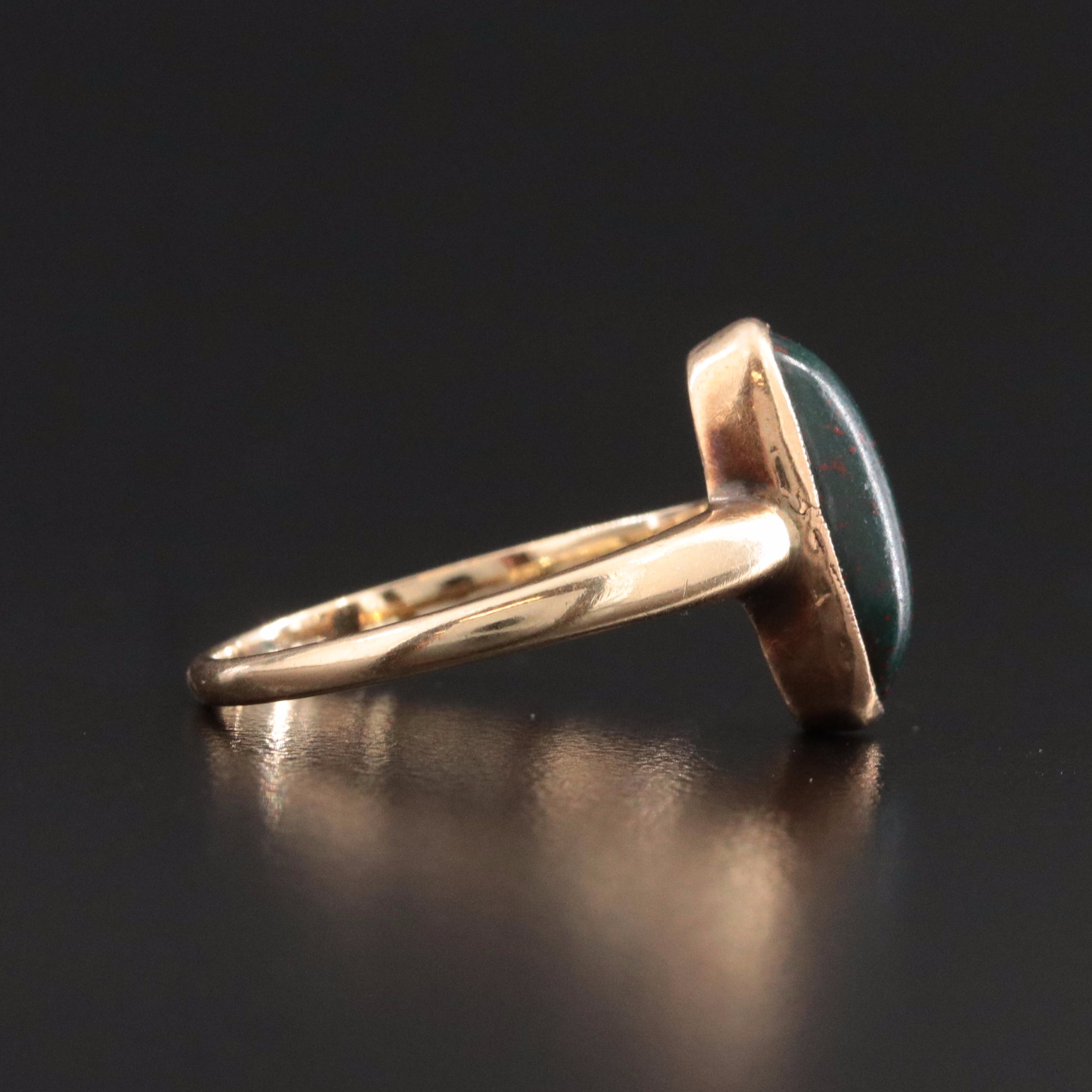14K Bloodstone Ring