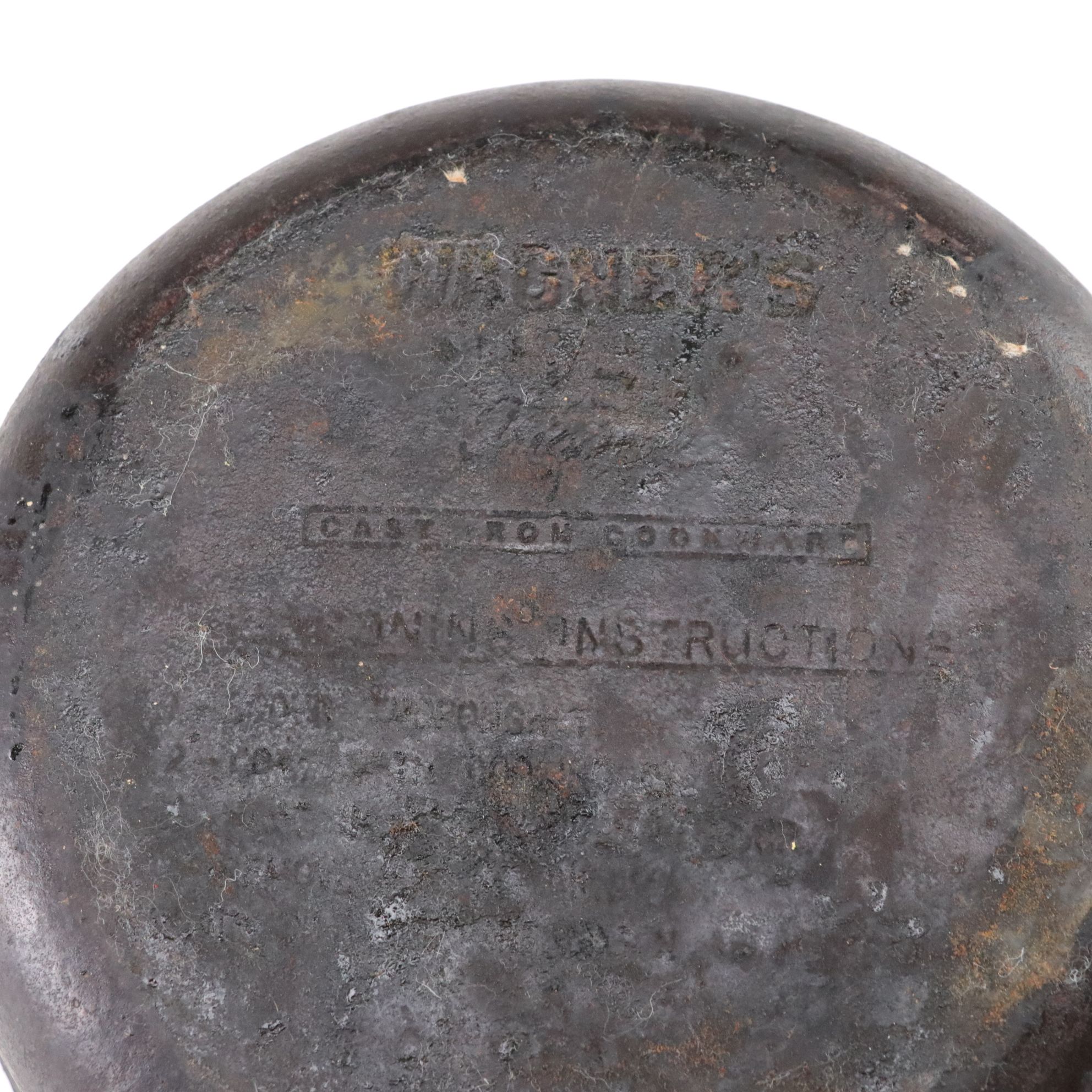 Wagner Cast Iron Five Quart Dutch Oven & Skillet